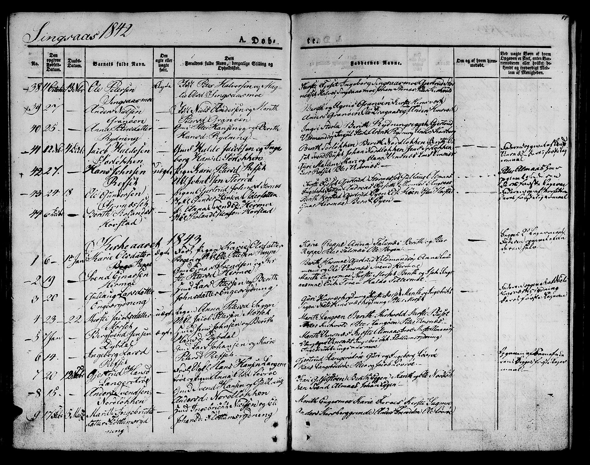 Ministerialprotokoller, klokkerbøker og fødselsregistre - Sør-Trøndelag, SAT/A-1456/685/L0958: Parish register (official) no. 685A04 /2, 1829-1845, p. 57