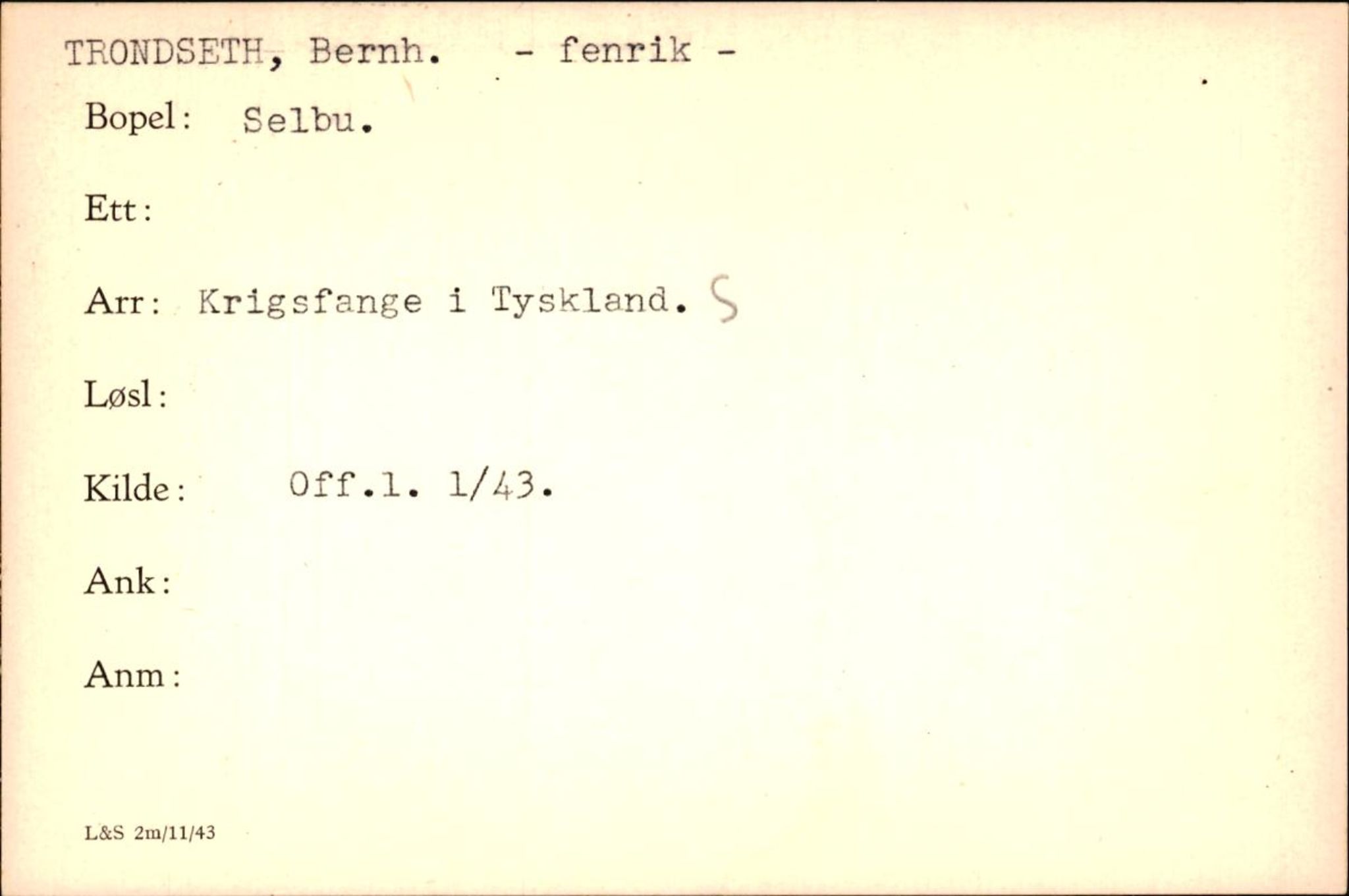 Forsvaret, Forsvarets krigshistoriske avdeling, AV/RA-RAFA-2017/Y/Yf/L0200: II-C-11-2102  -  Norske krigsfanger i Tyskland, 1940-1945, p. 1075