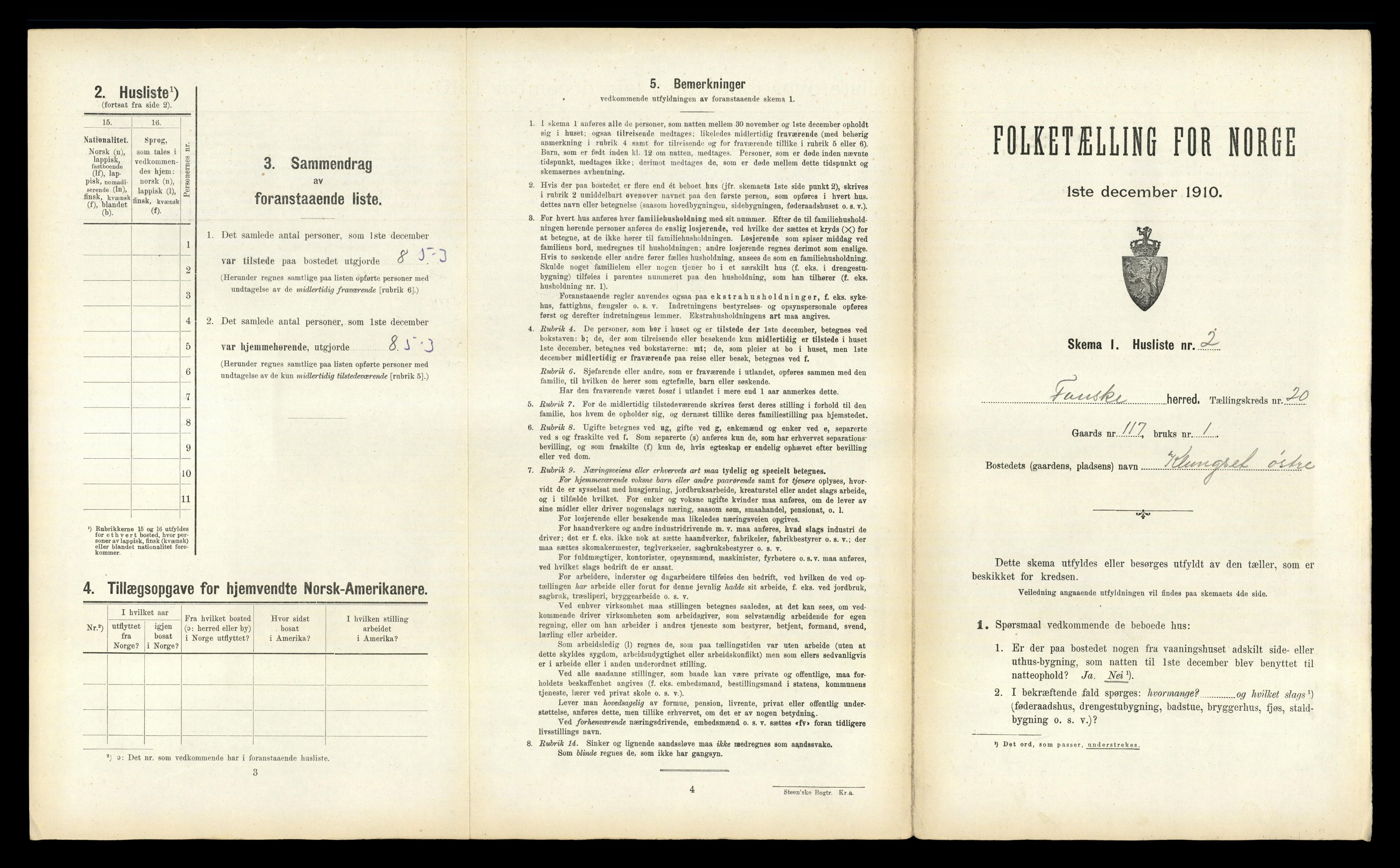 RA, 1910 census for Fauske, 1910, p. 1296