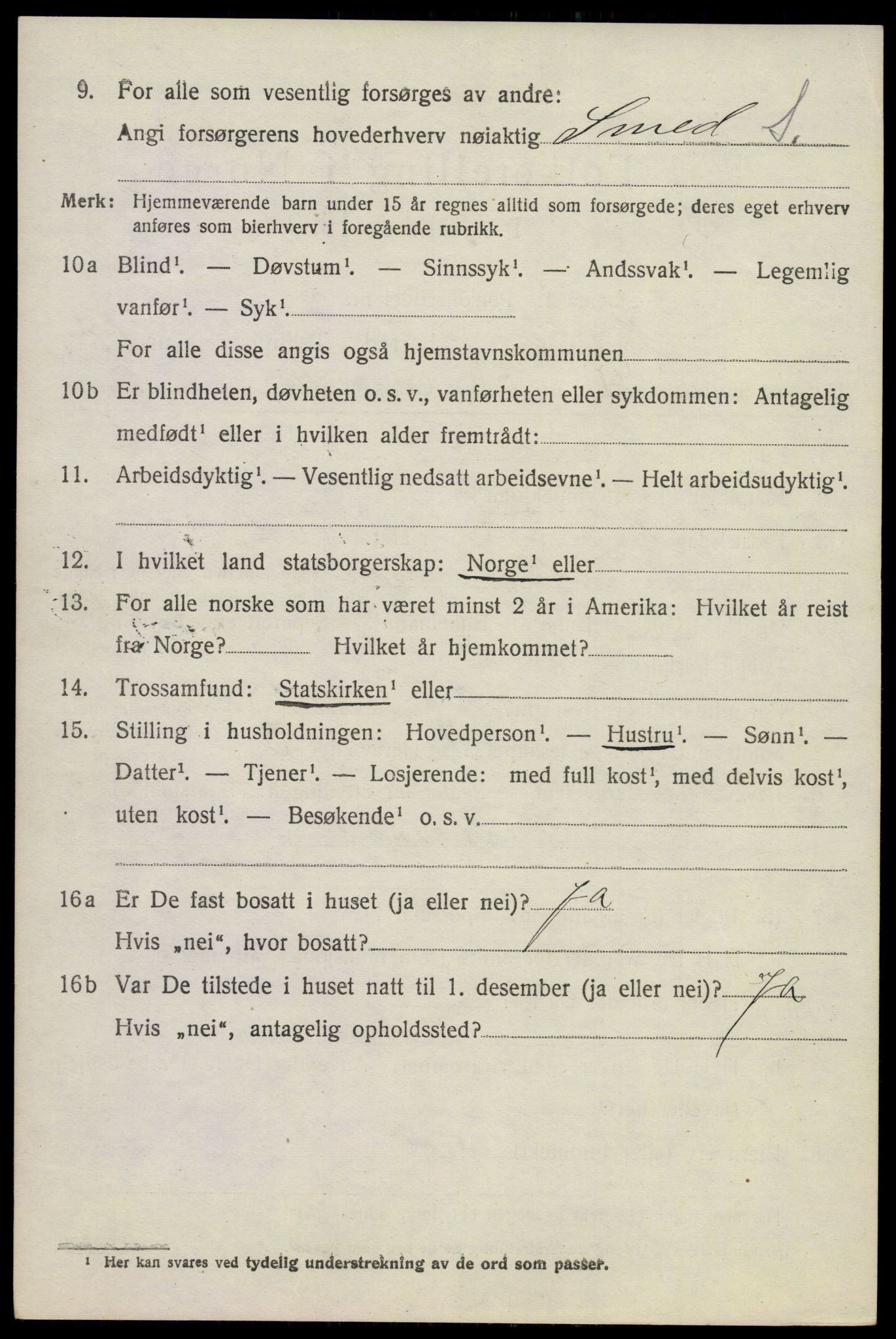 SAKO, 1920 census for Holla, 1920, p. 8486