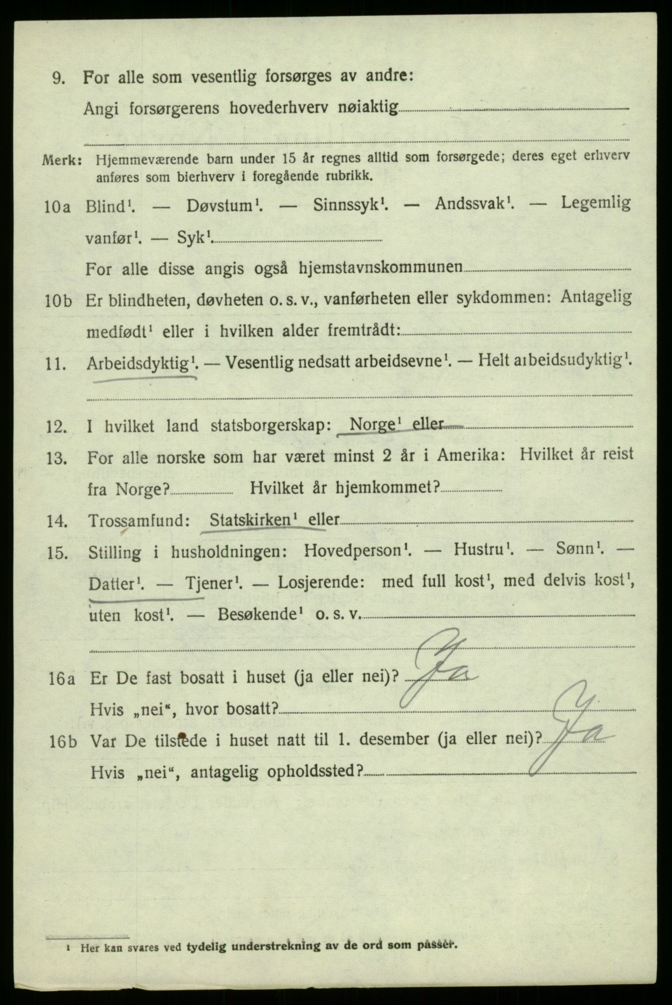 SAB, 1920 census for Samnanger, 1920, p. 5514