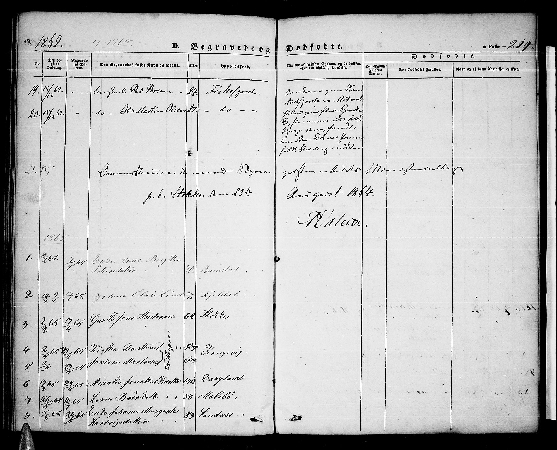 Ministerialprotokoller, klokkerbøker og fødselsregistre - Nordland, AV/SAT-A-1459/865/L0929: Parish register (copy) no. 865C01, 1840-1866, p. 219