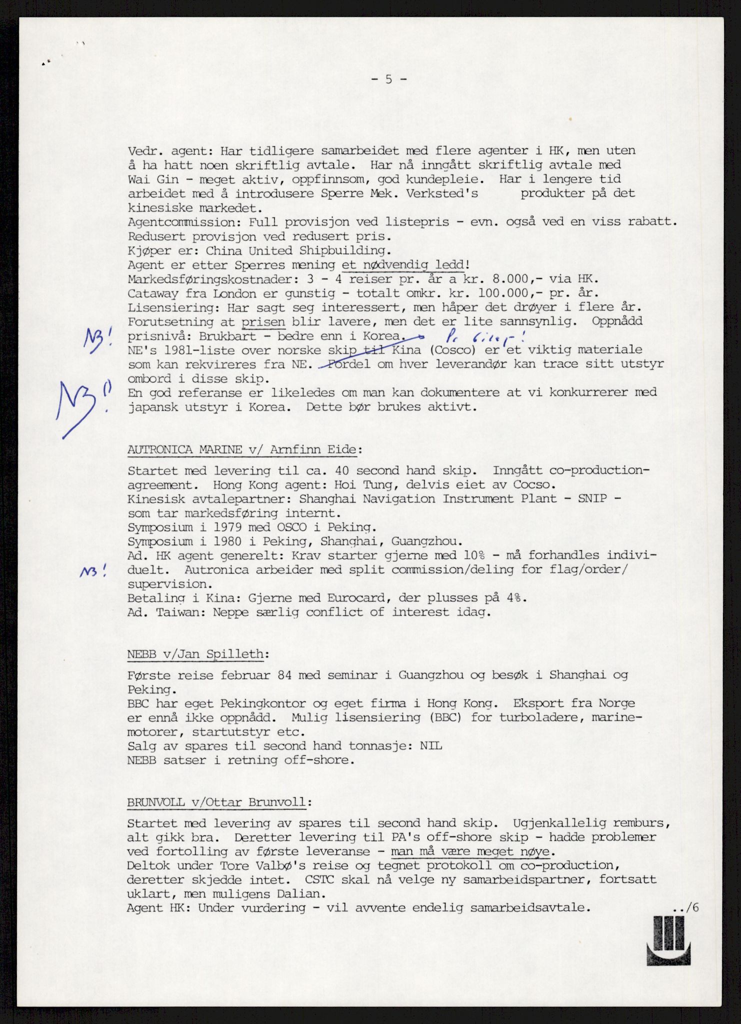 "17-Gruppen Kina", AV/RA-PA-1688/A/L0001: Møtereferater, 1979-1986, p. 121