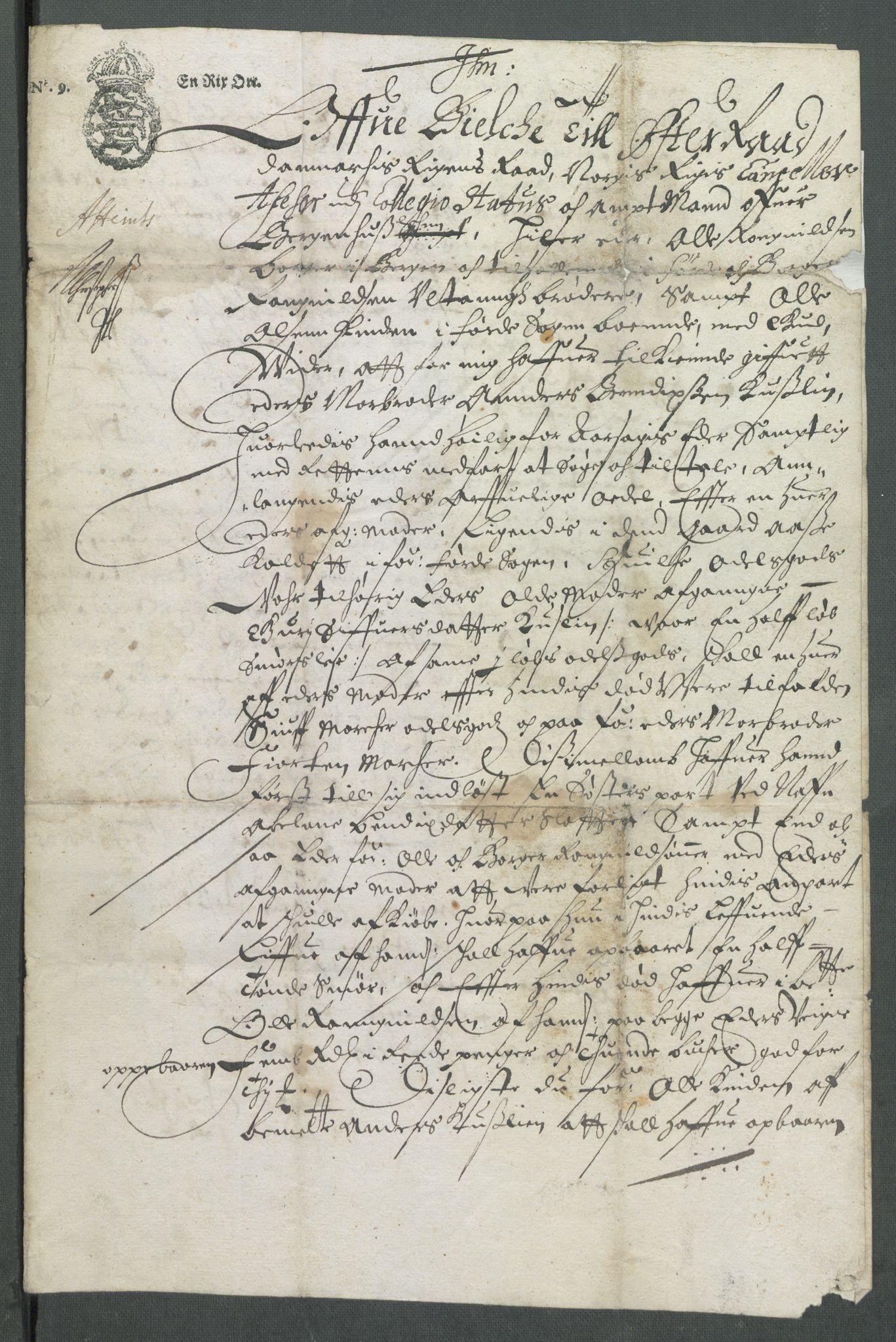 Riksarkivets diplomsamling, AV/RA-EA-5965/F02/L0170: Dokumenter, 1664-1666, p. 105