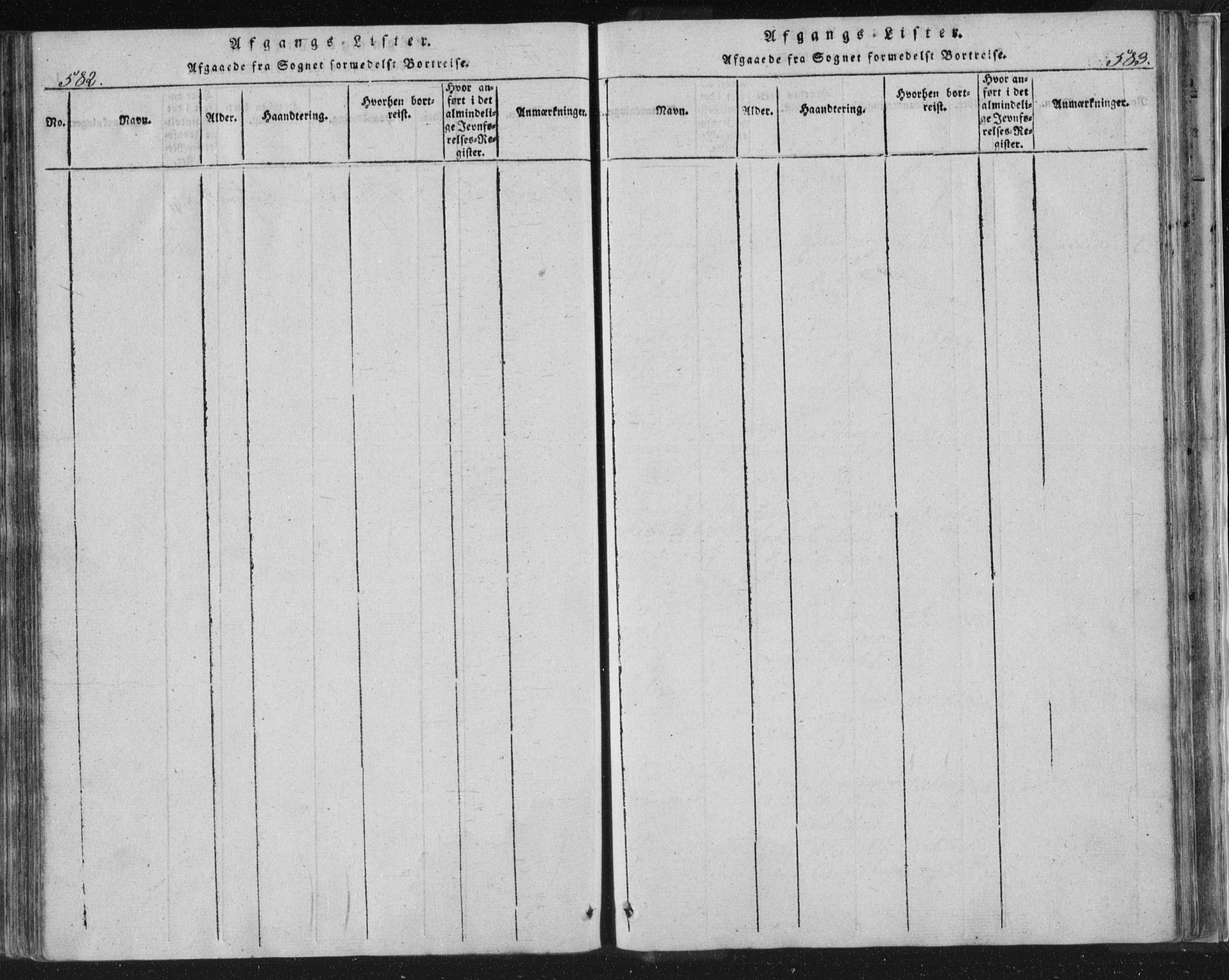 Strømsø kirkebøker, AV/SAKO-A-246/F/Fb/L0004: Parish register (official) no. II 4, 1814-1843, p. 582-583