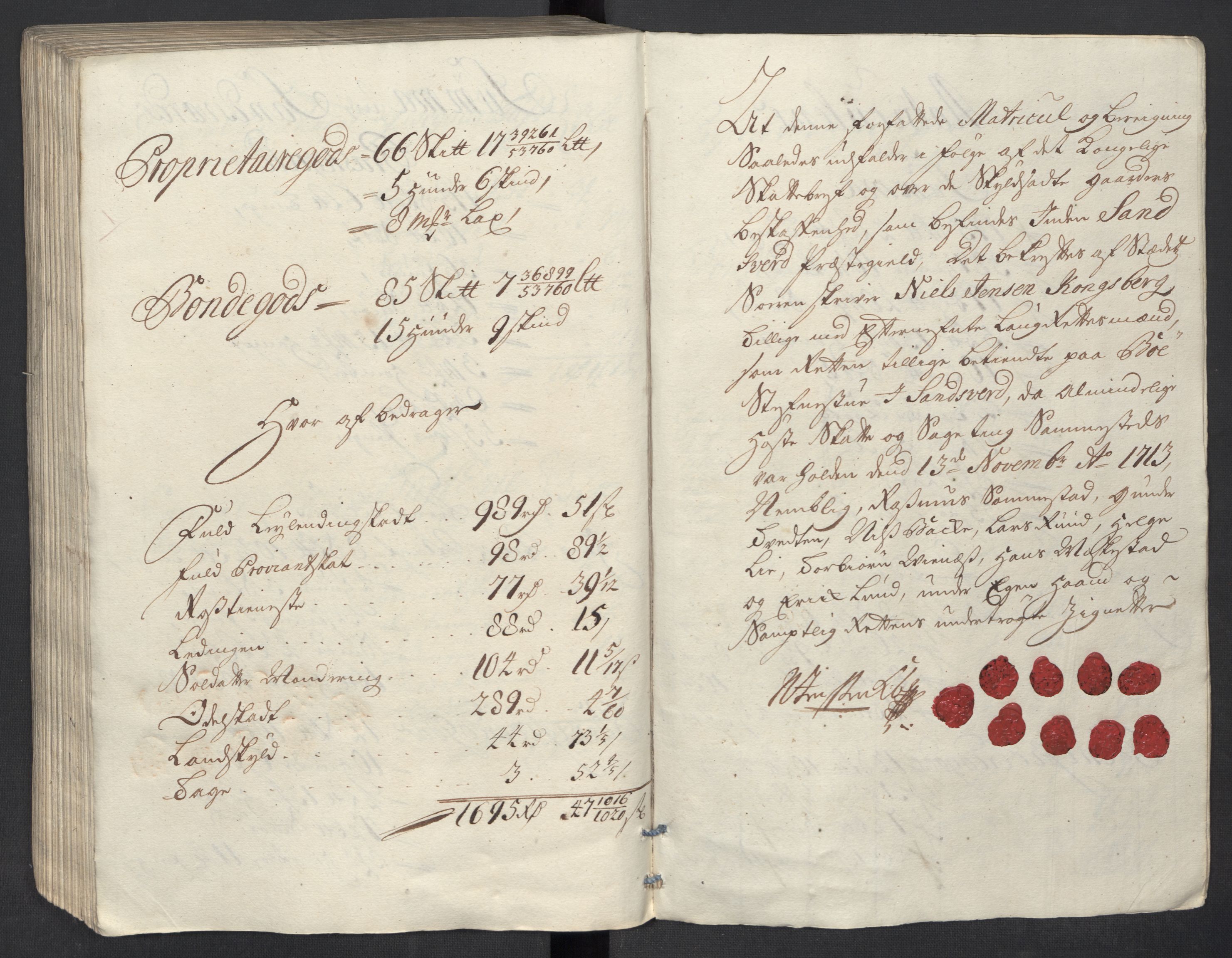 Rentekammeret inntil 1814, Reviderte regnskaper, Fogderegnskap, AV/RA-EA-4092/R24/L1588: Fogderegnskap Numedal og Sandsvær, 1713, p. 213