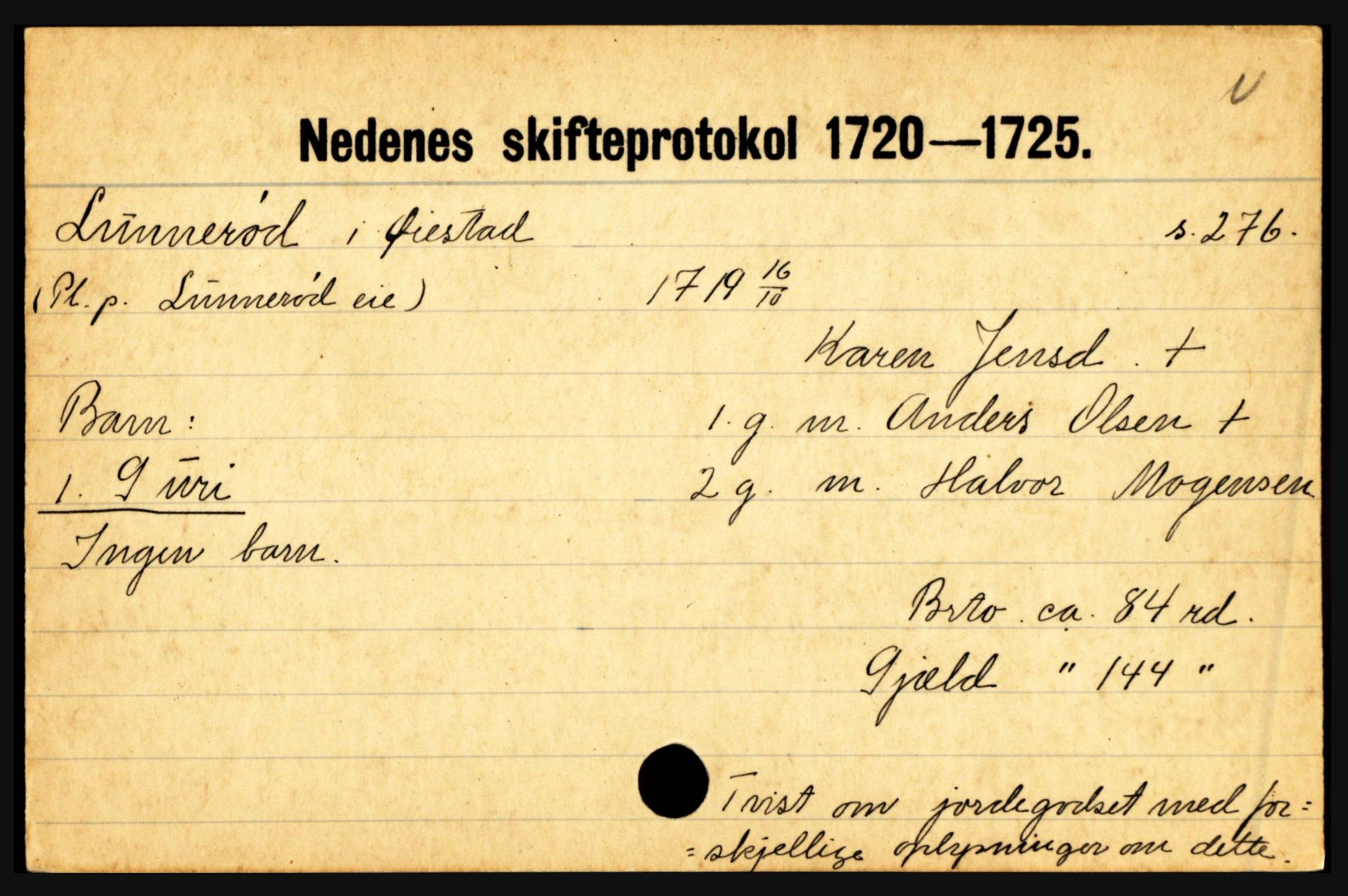 Nedenes sorenskriveri før 1824, AV/SAK-1221-0007/H, p. 18603