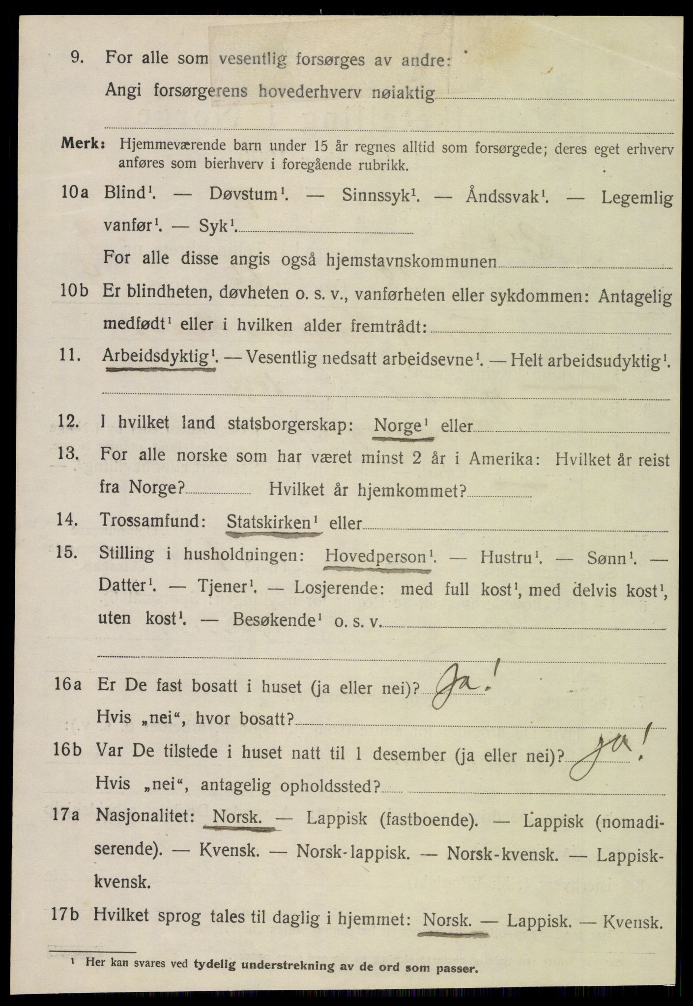 SAT, 1920 census for Rødøy, 1920, p. 5595