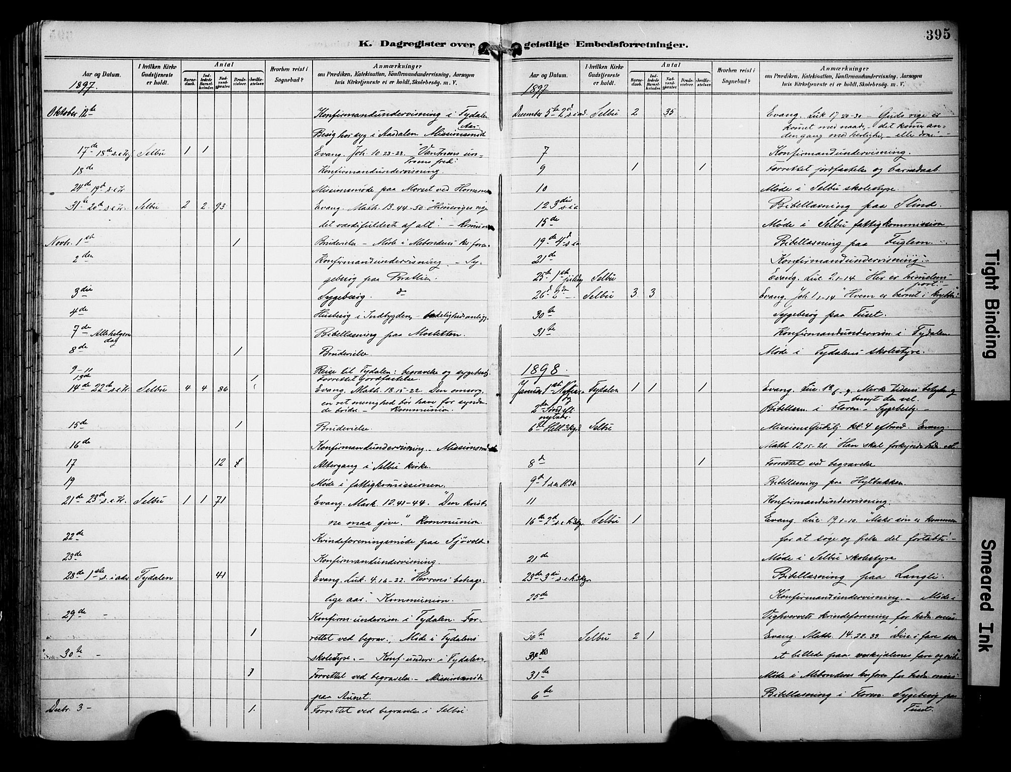 Ministerialprotokoller, klokkerbøker og fødselsregistre - Sør-Trøndelag, SAT/A-1456/695/L1149: Parish register (official) no. 695A09, 1891-1902, p. 395