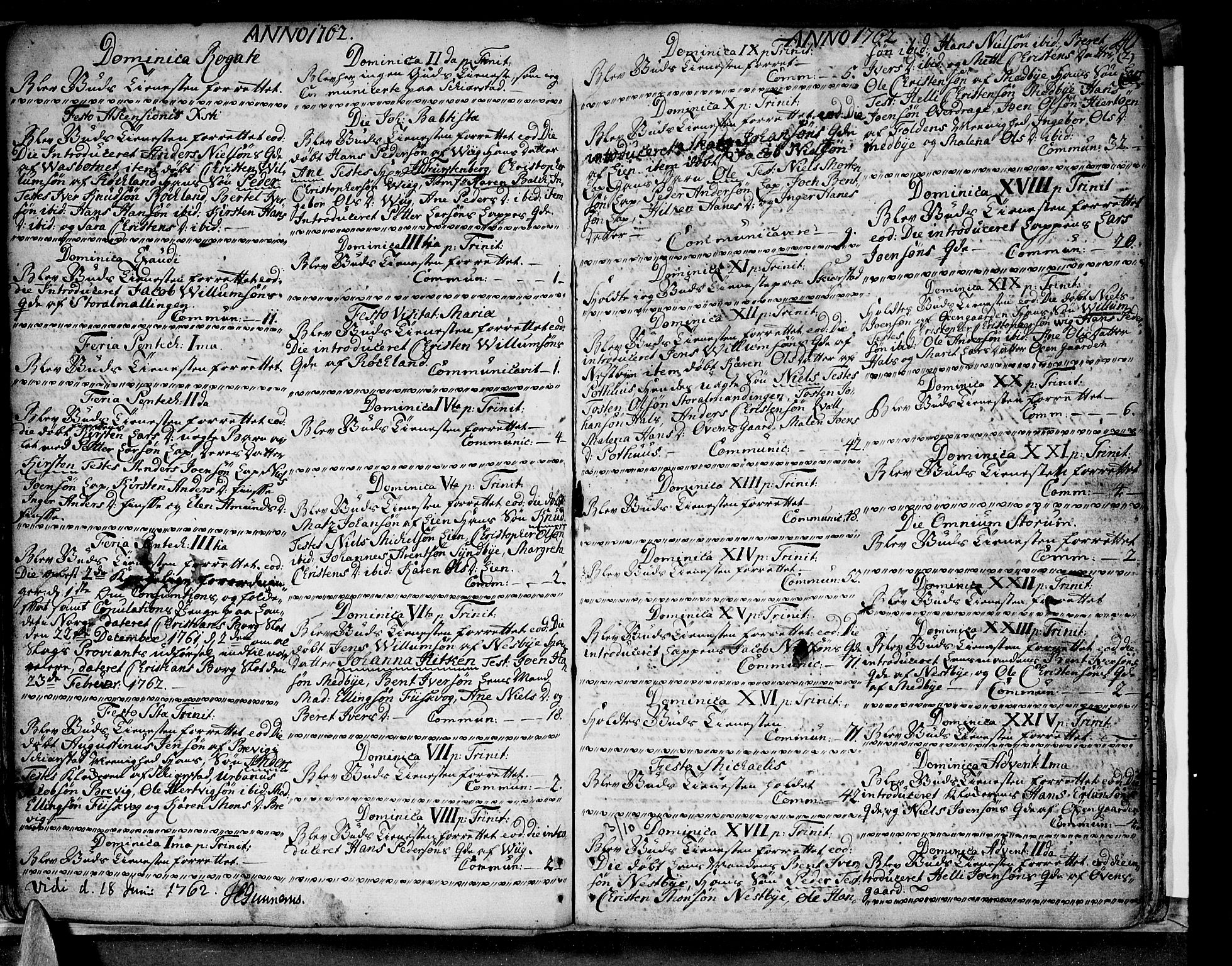 Ministerialprotokoller, klokkerbøker og fødselsregistre - Nordland, SAT/A-1459/847/L0663: Parish register (official) no. 847A03, 1749-1770, p. 40