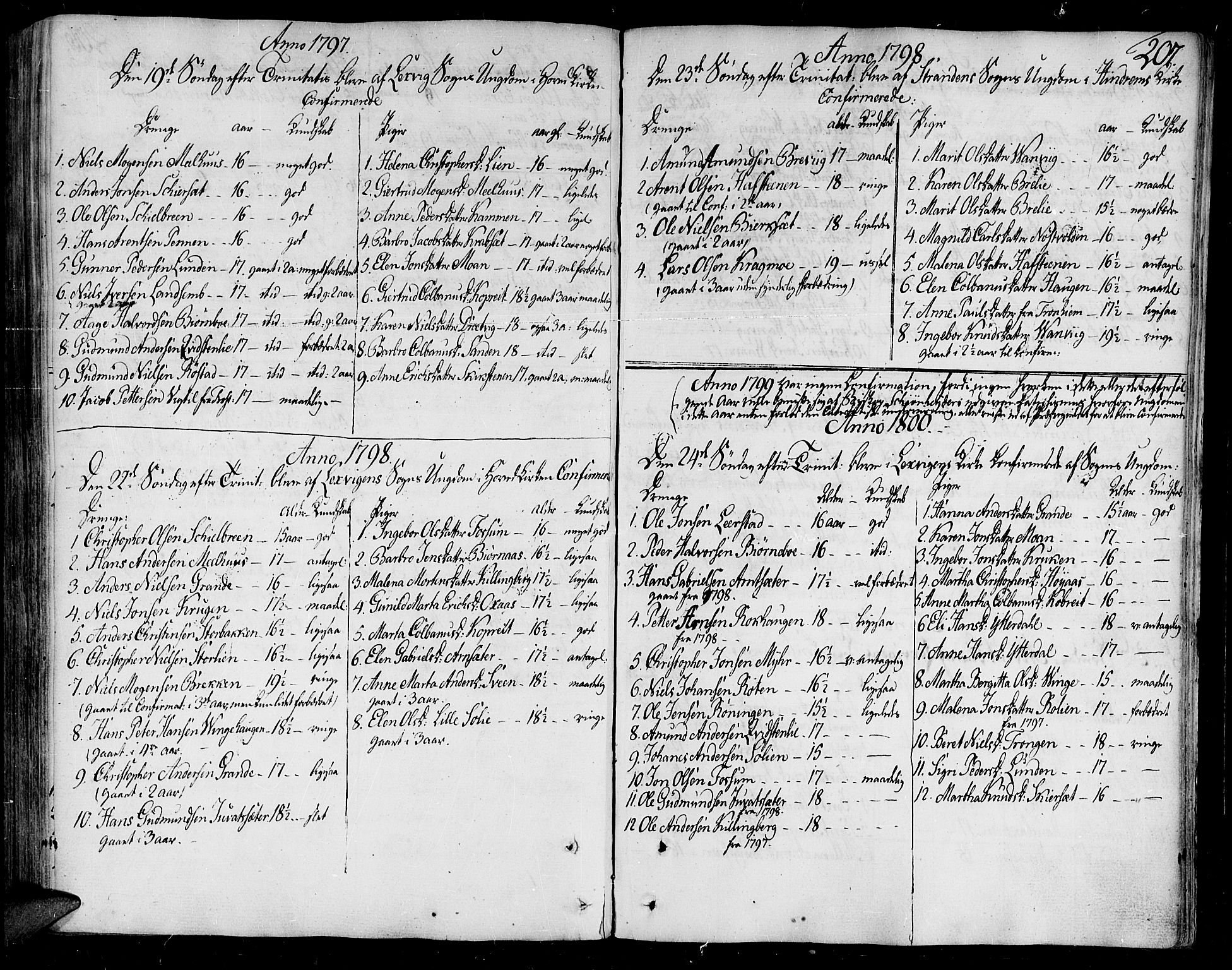 Ministerialprotokoller, klokkerbøker og fødselsregistre - Nord-Trøndelag, AV/SAT-A-1458/701/L0004: Parish register (official) no. 701A04, 1783-1816, p. 207