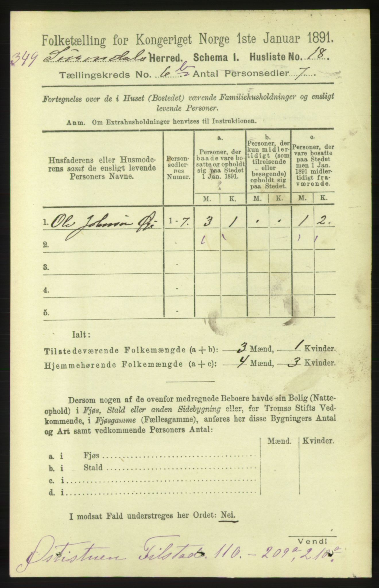 RA, 1891 census for 1566 Surnadal, 1891, p. 1756