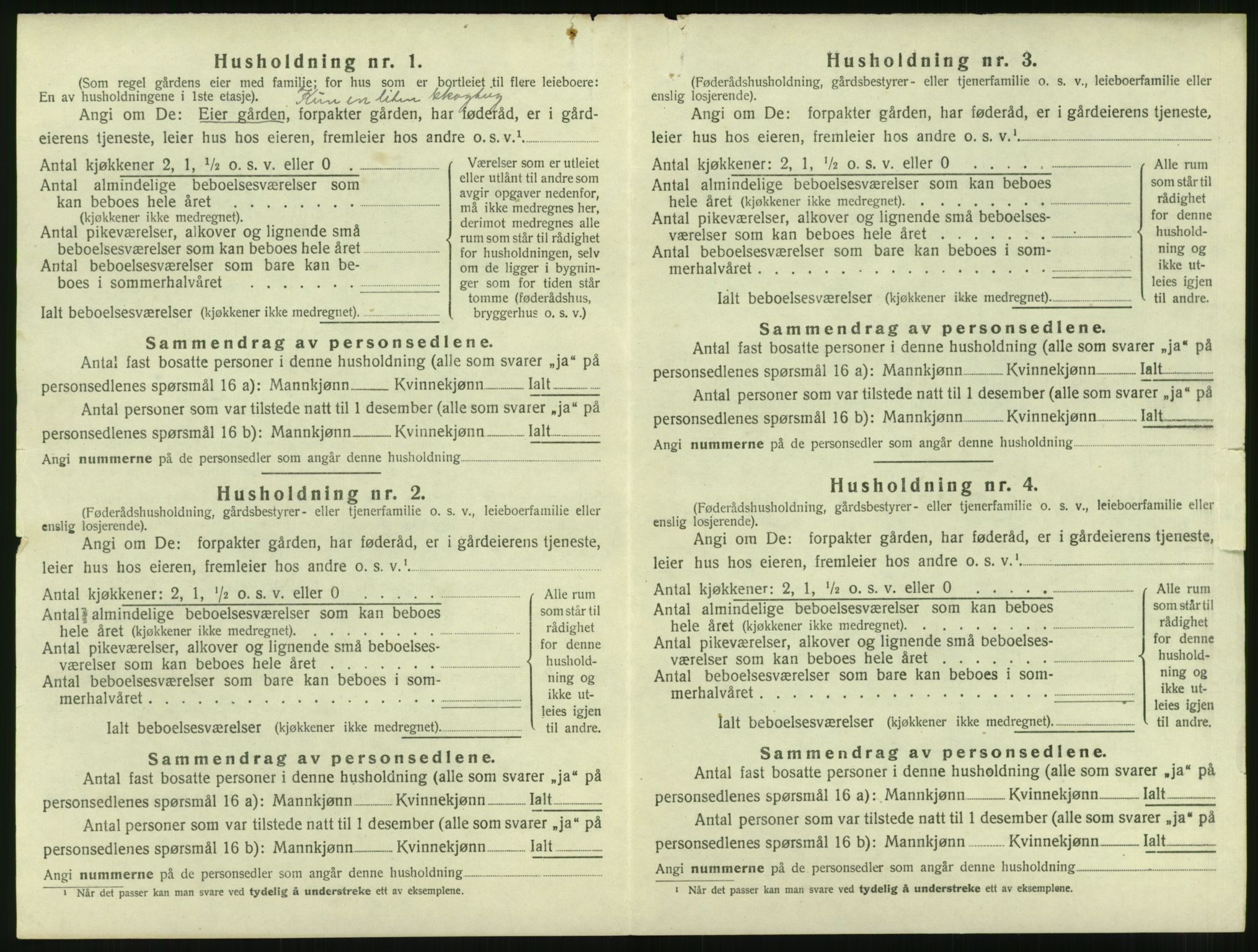 SAT, 1920 census for Gjemnes, 1920, p. 321