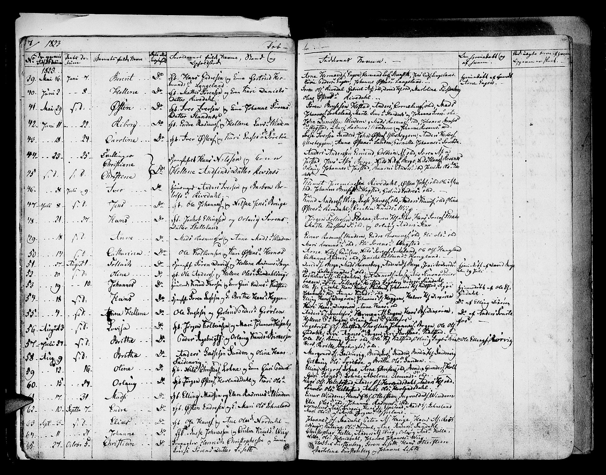 Fjaler sokneprestembete, AV/SAB-A-79801/H/Haa/Haaa/L0005: Parish register (official) no. A 5, 1821-1835, p. 7