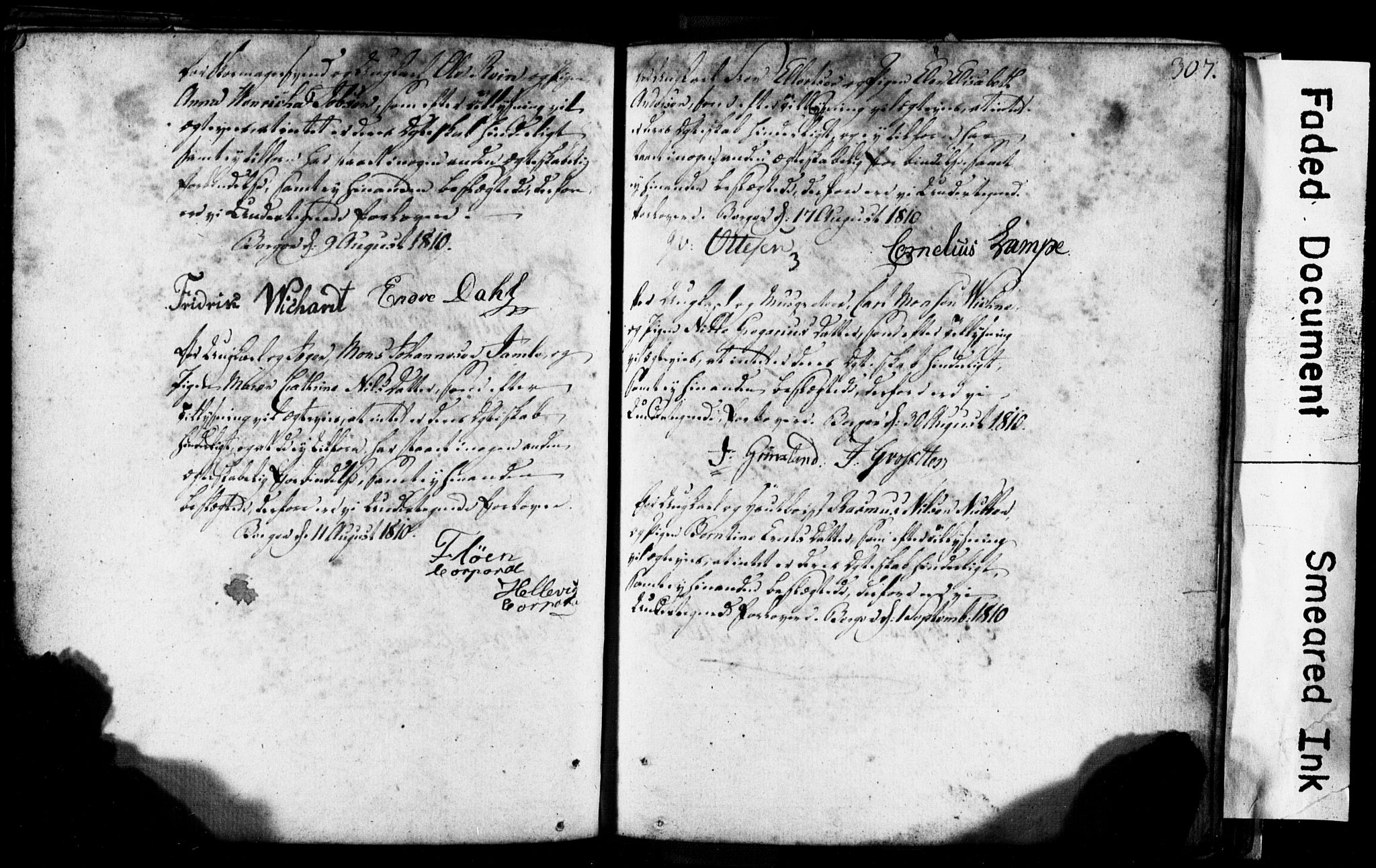 Korskirken sokneprestembete, AV/SAB-A-76101: Best man's statements no. II.5.1, 1776-1816, p. 307