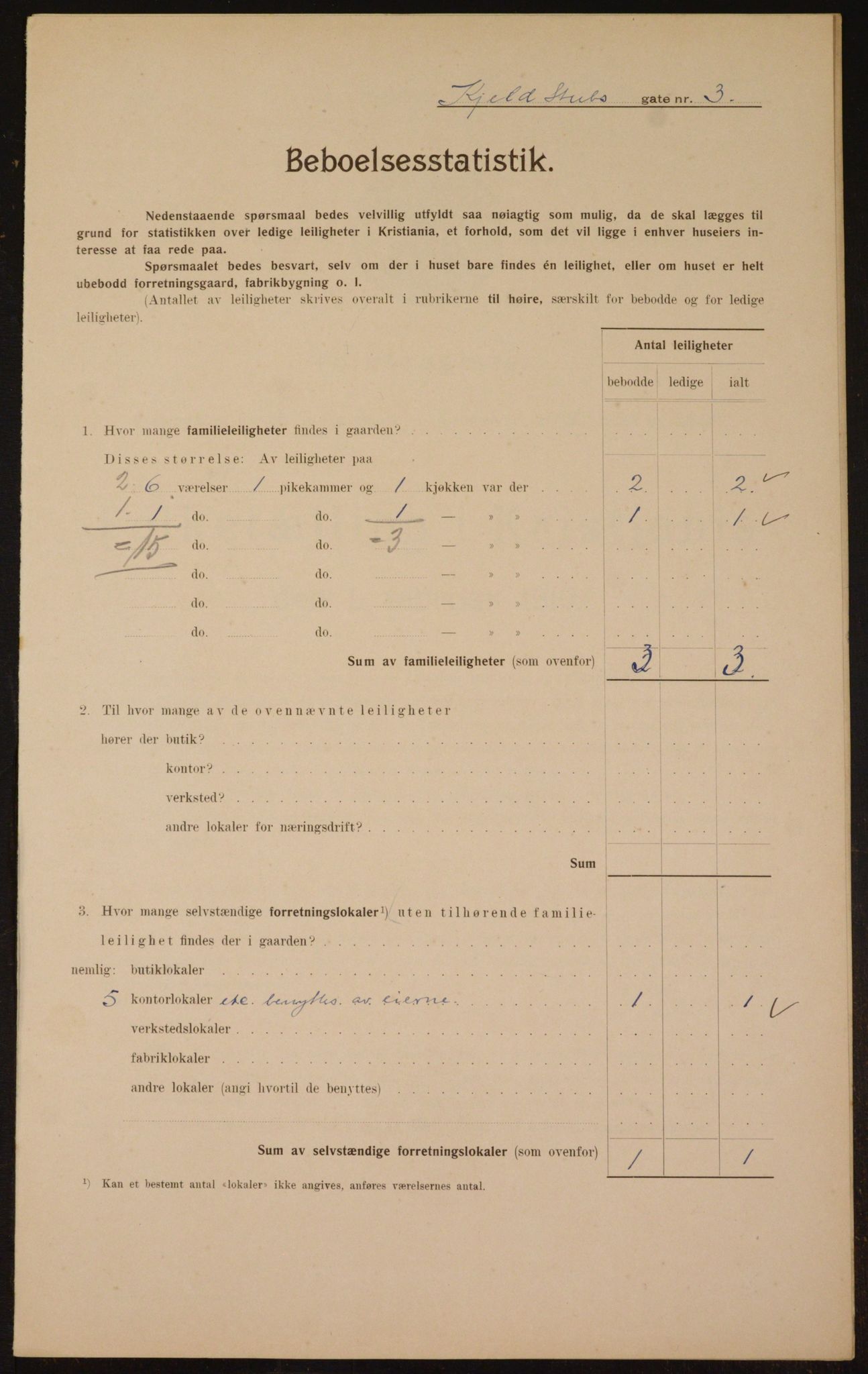 OBA, Municipal Census 1910 for Kristiania, 1910, p. 49832