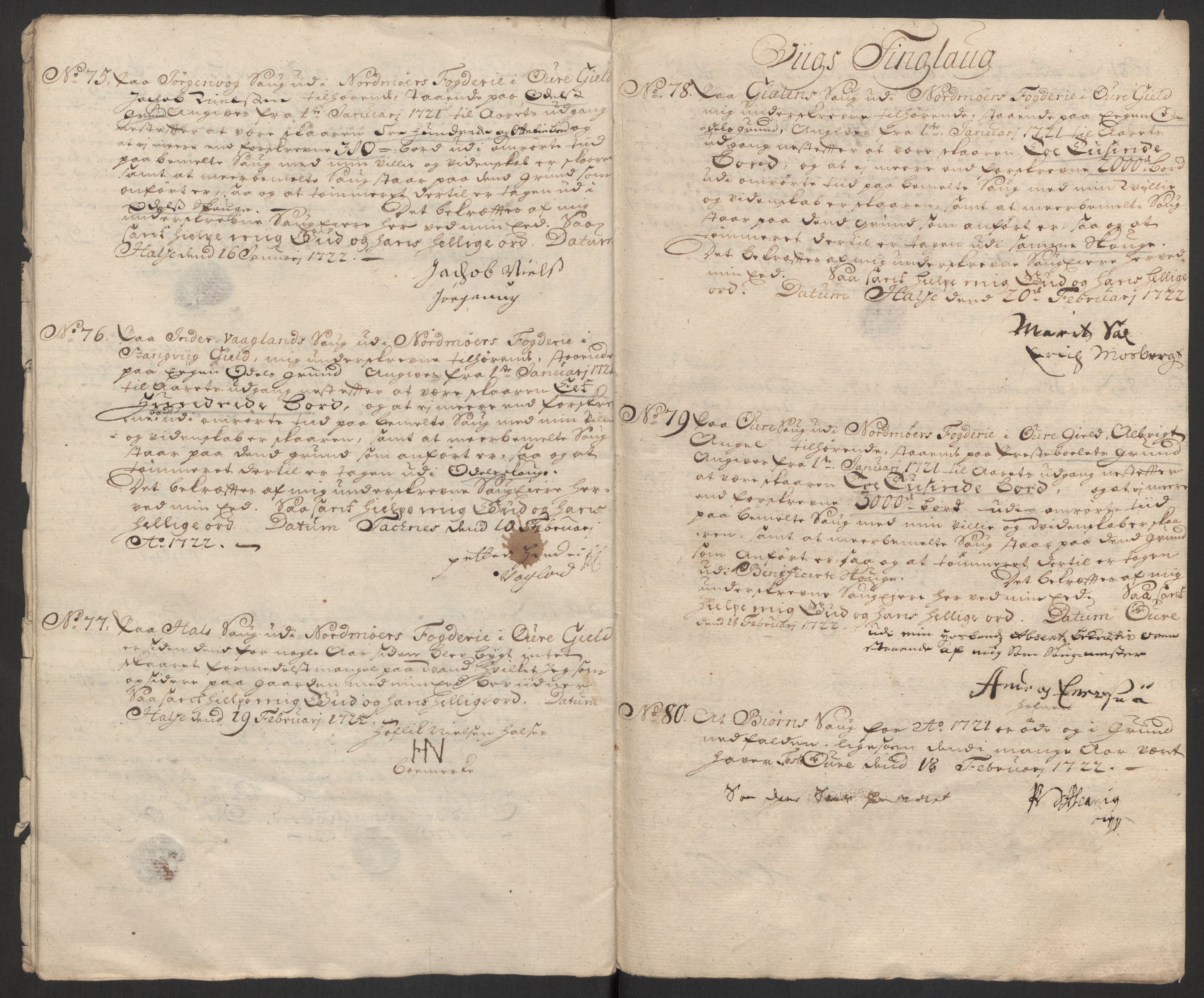 Rentekammeret inntil 1814, Reviderte regnskaper, Fogderegnskap, AV/RA-EA-4092/R56/L3754: Fogderegnskap Nordmøre, 1721, p. 121