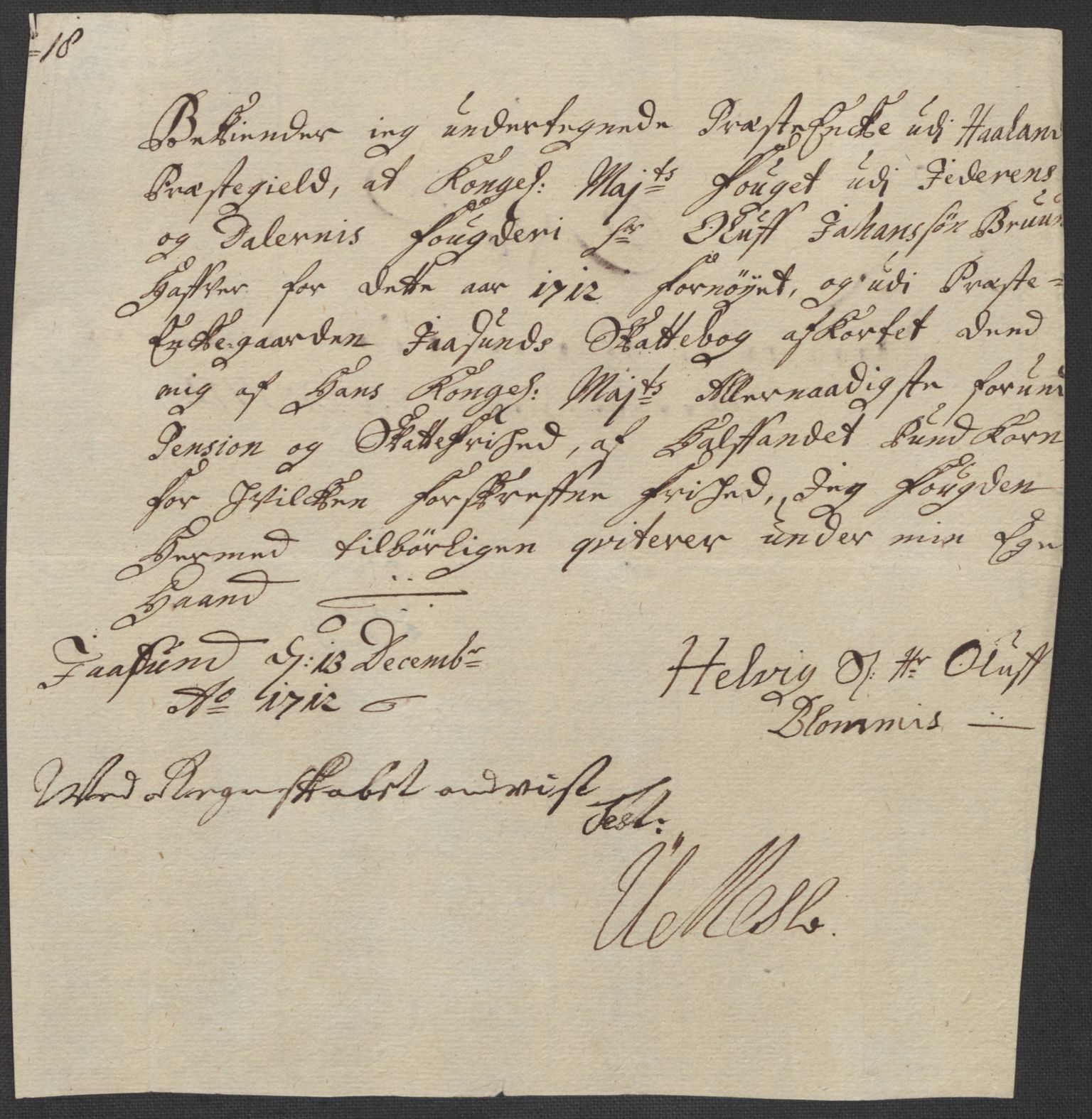 Rentekammeret inntil 1814, Reviderte regnskaper, Fogderegnskap, AV/RA-EA-4092/R46/L2737: Fogderegnskap Jæren og Dalane, 1712, p. 188