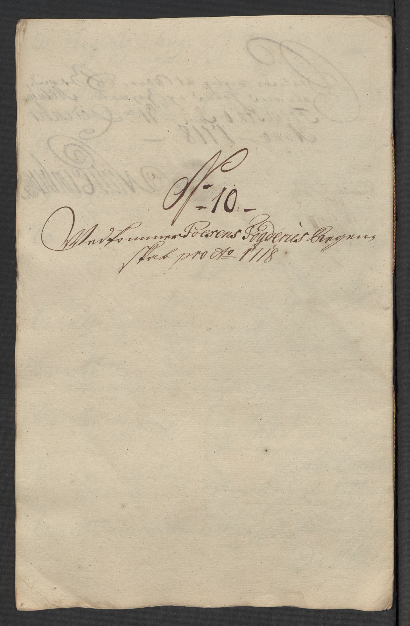 Rentekammeret inntil 1814, Reviderte regnskaper, Fogderegnskap, AV/RA-EA-4092/R57/L3866: Fogderegnskap Fosen, 1718, p. 111