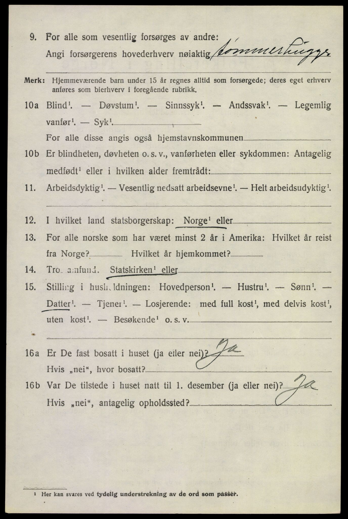 SAKO, 1920 census for Krødsherad, 1920, p. 3838