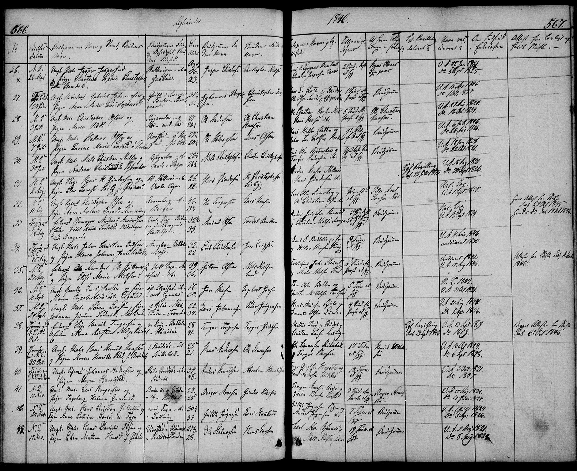 Nøtterøy kirkebøker, AV/SAKO-A-354/F/Fa/L0005: Parish register (official) no. I 5, 1839-1852, p. 566-567