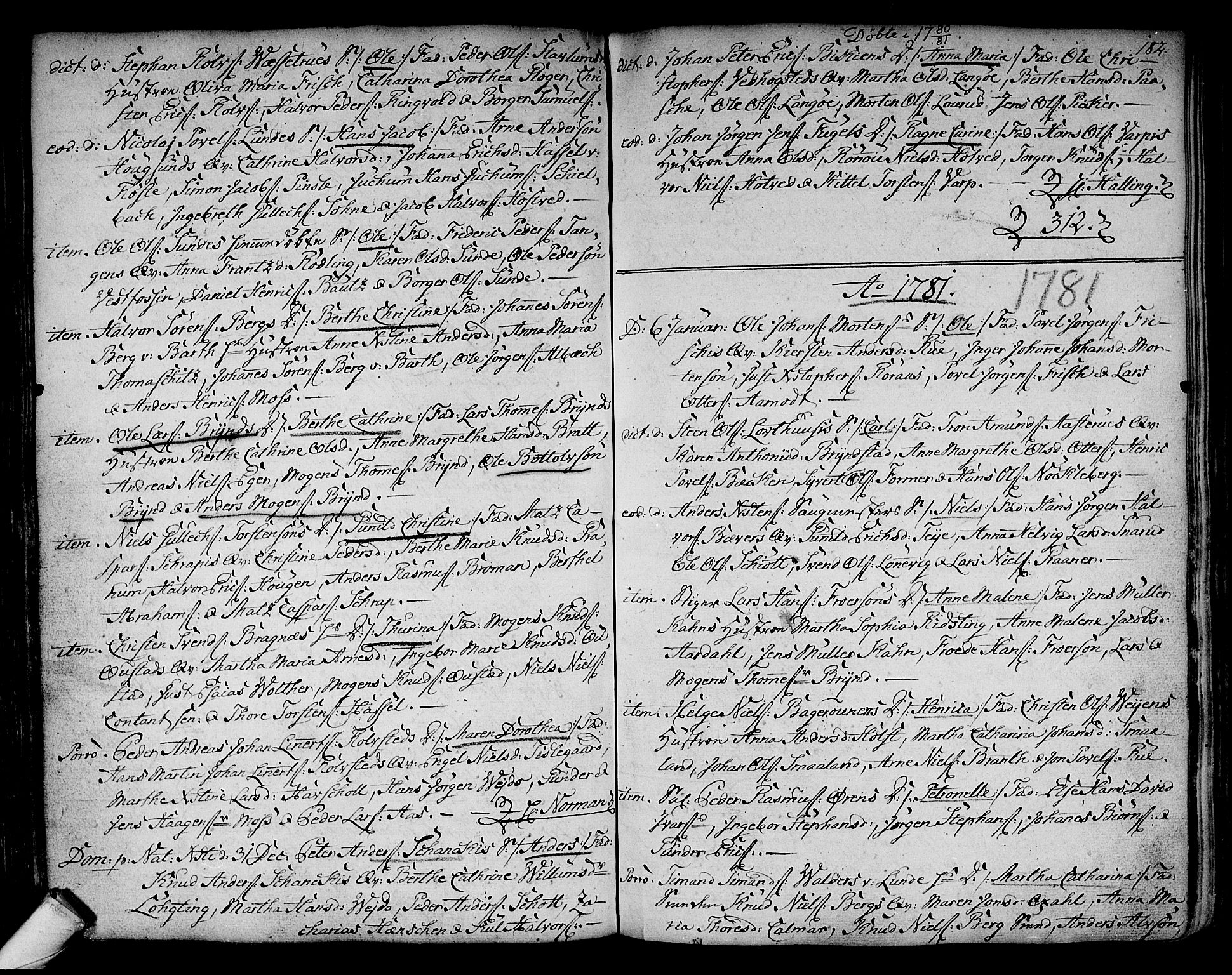 Kongsberg kirkebøker, SAKO/A-22/F/Fa/L0005: Parish register (official) no. I 5, 1769-1782, p. 182
