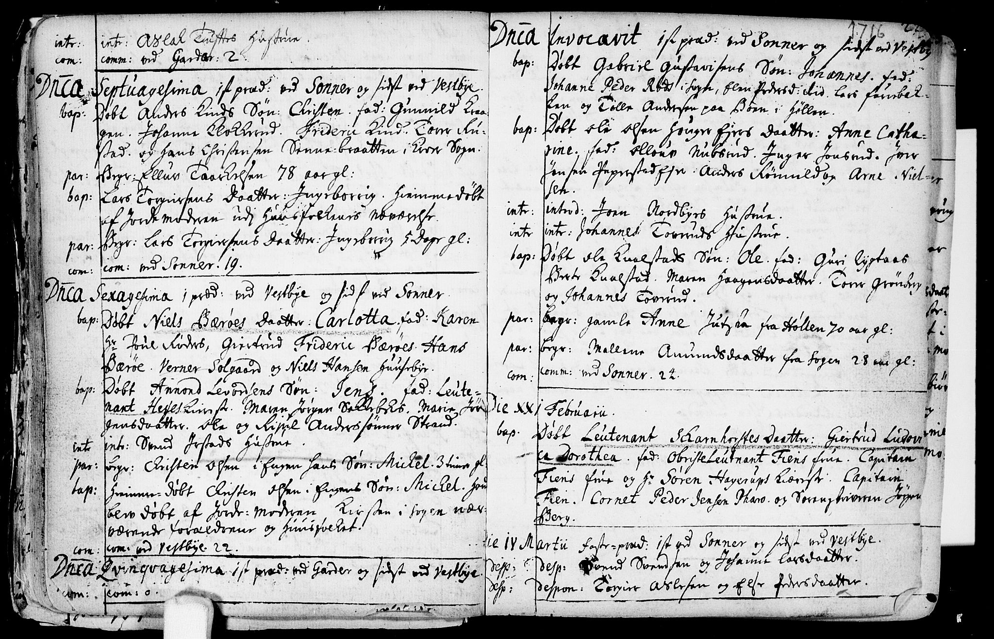 Vestby prestekontor Kirkebøker, AV/SAO-A-10893/F/Fa/L0001.b: Parish register (official) no. I 1B, 1714-1759, p. 22
