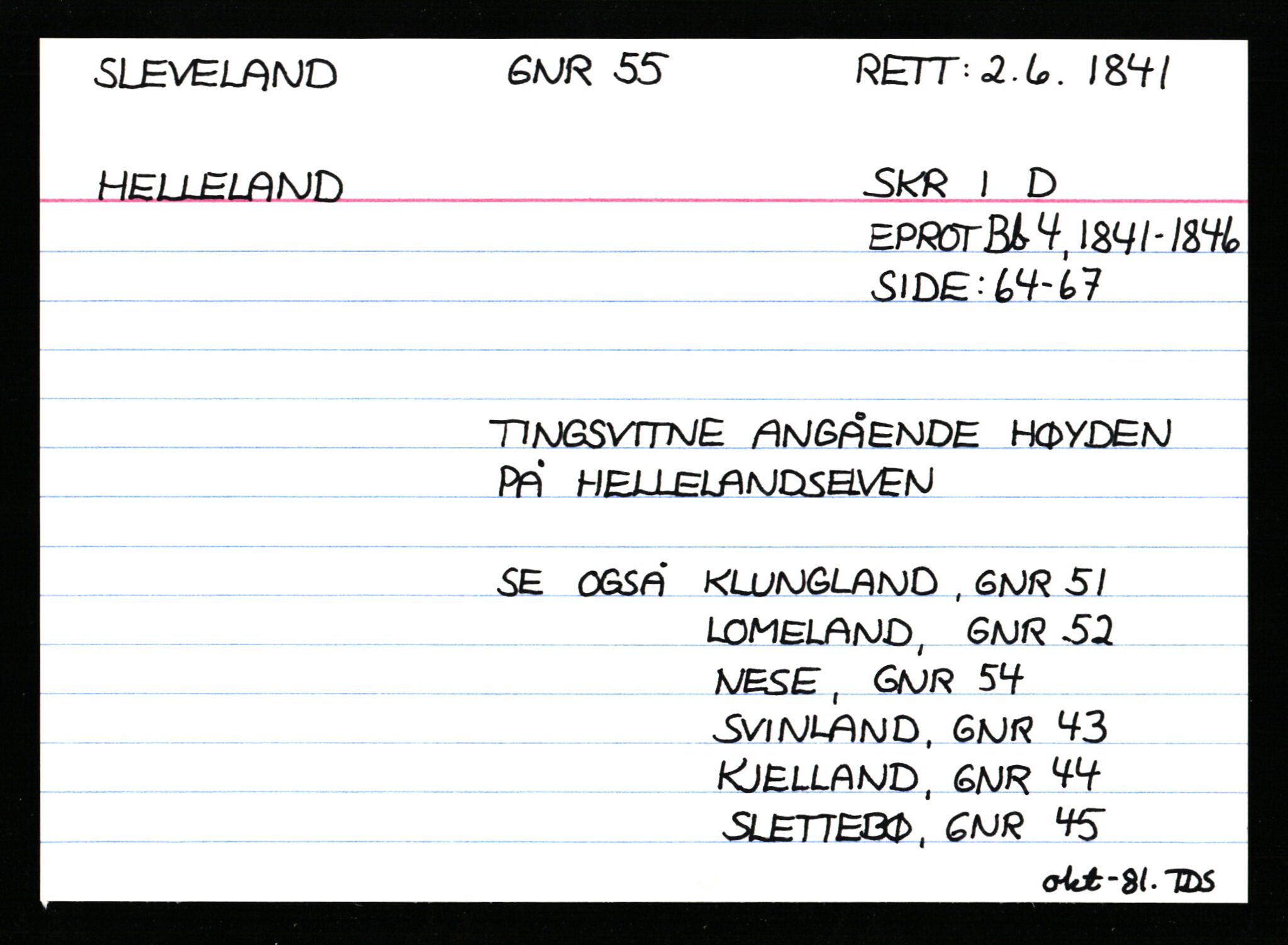 Statsarkivet i Stavanger, AV/SAST-A-101971/03/Y/Ym/L0053: Åstedskort sortert etter gårdsnavn: Skudeneshavn - Solbjør, 1600-1950, p. 368
