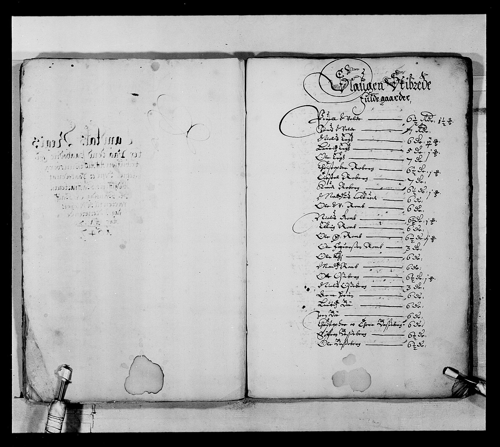 Stattholderembetet 1572-1771, RA/EA-2870/Ek/L0022/0004: Jordebøker 1633-1658: / Skattemanntall for Tønsberg len, 1647, p. 2
