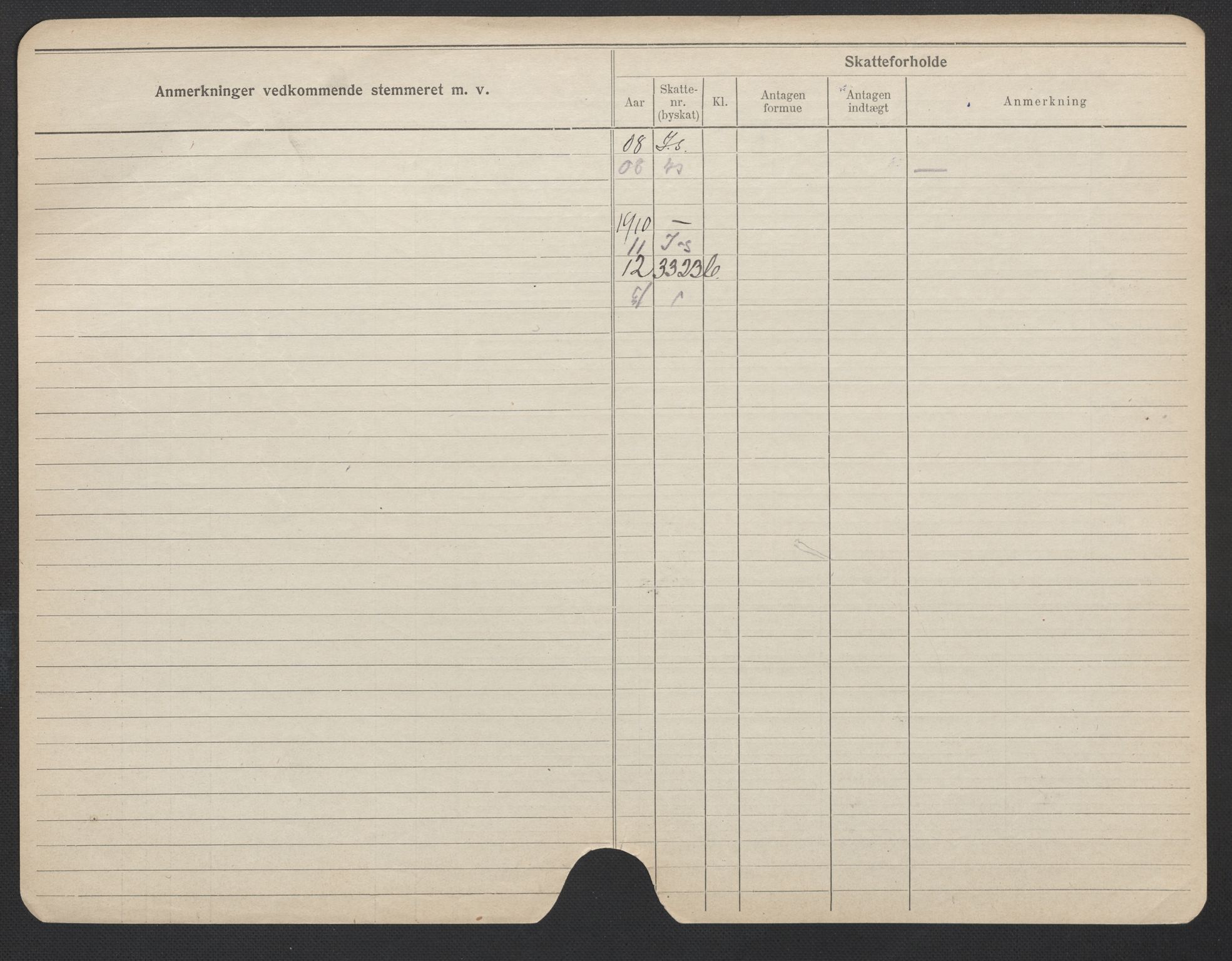 Oslo folkeregister, Registerkort, AV/SAO-A-11715/F/Fa/Fac/L0019: Kvinner, 1906-1914, p. 527b