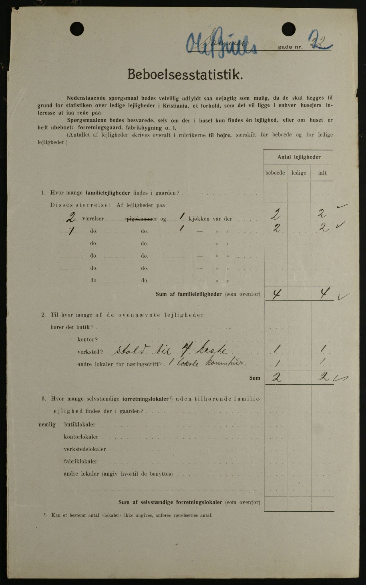 OBA, Municipal Census 1908 for Kristiania, 1908, p. 67642