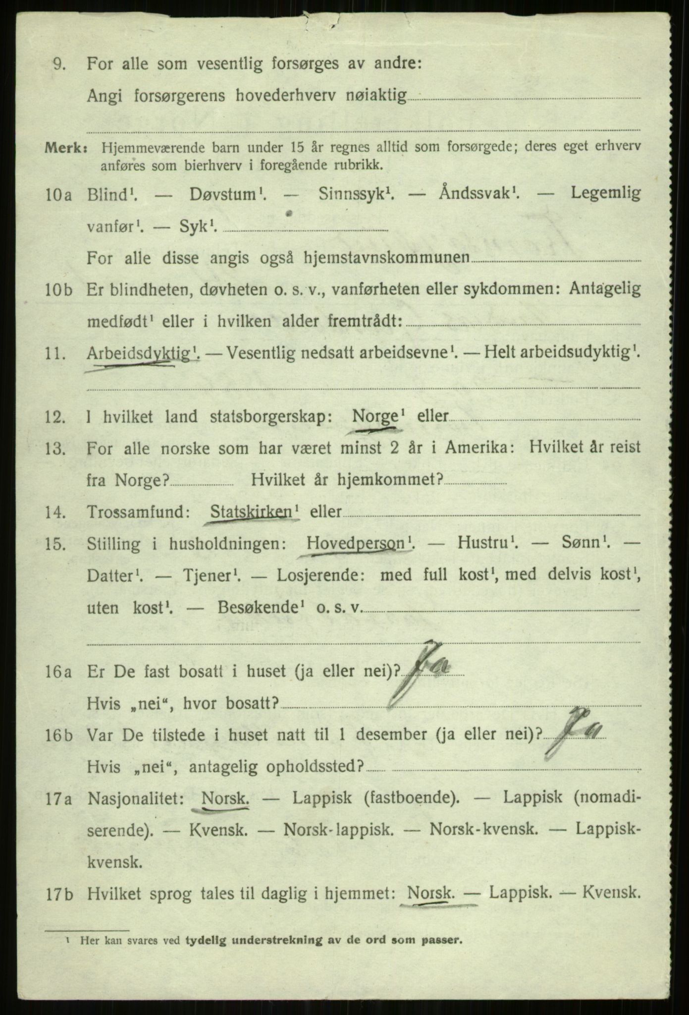 SATØ, 1920 census for Tromsøysund, 1920, p. 3199