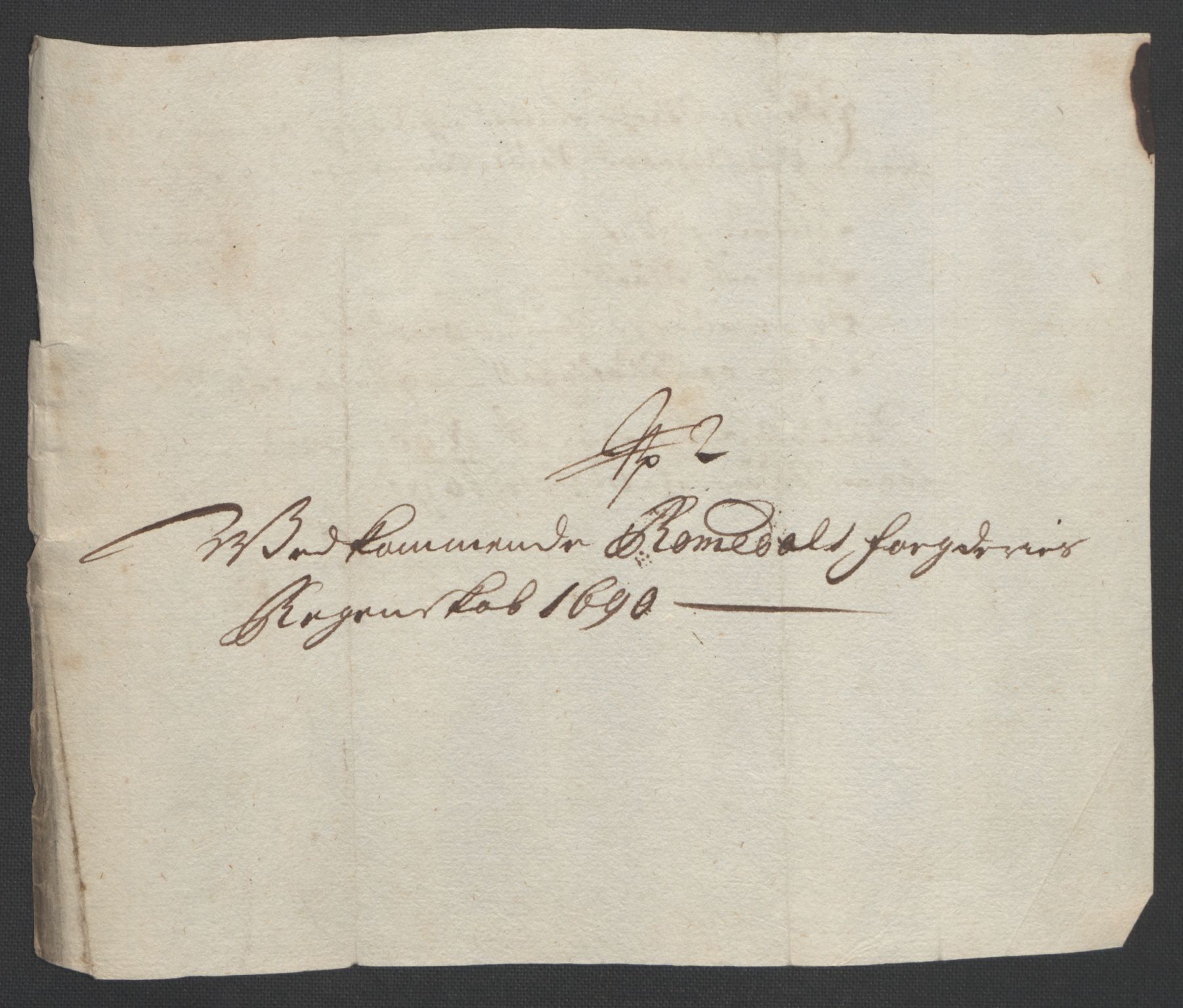 Rentekammeret inntil 1814, Reviderte regnskaper, Fogderegnskap, RA/EA-4092/R55/L3649: Fogderegnskap Romsdal, 1690-1691, p. 165