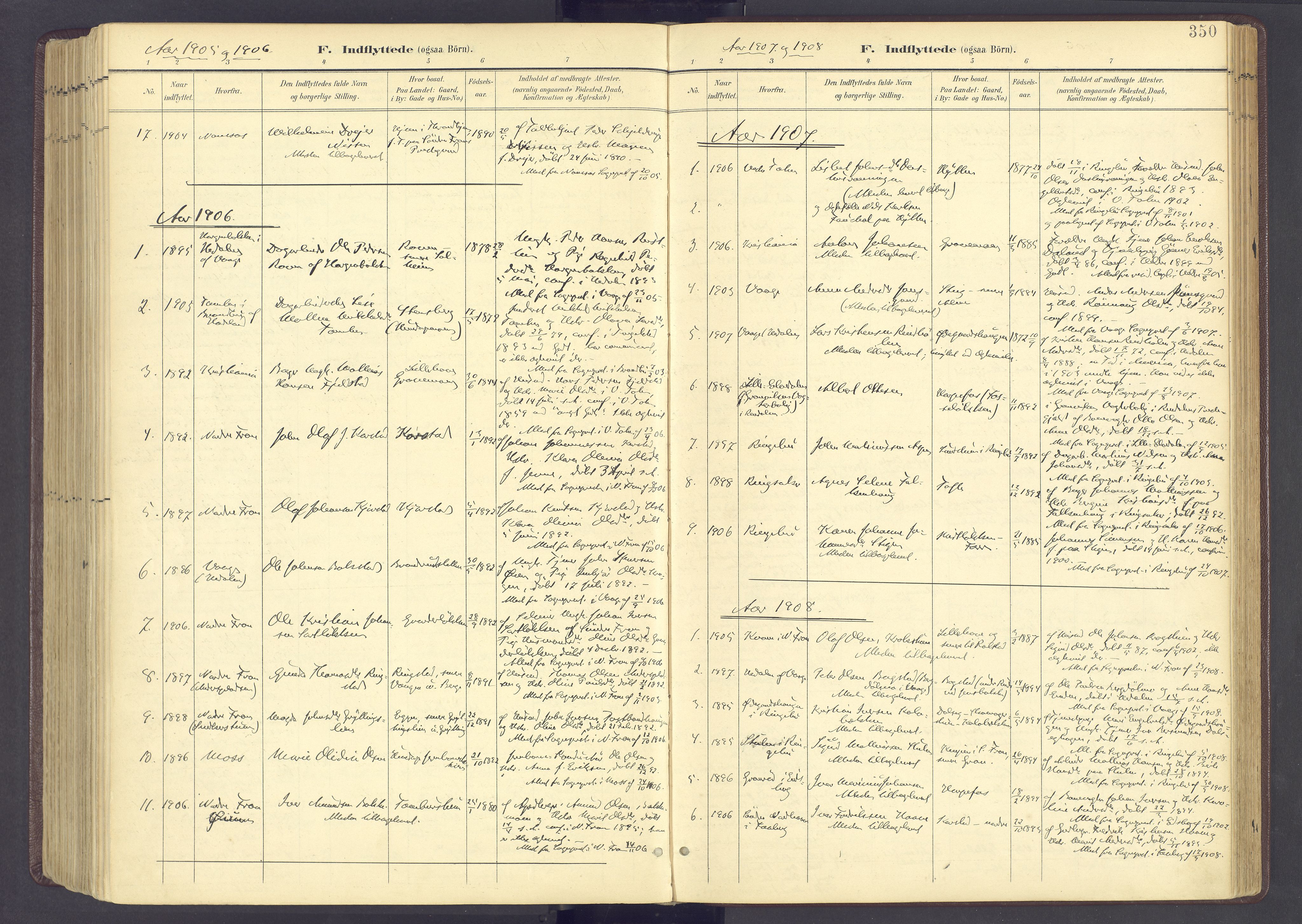 Sør-Fron prestekontor, AV/SAH-PREST-010/H/Ha/Haa/L0004: Parish register (official) no. 4, 1898-1919, p. 350