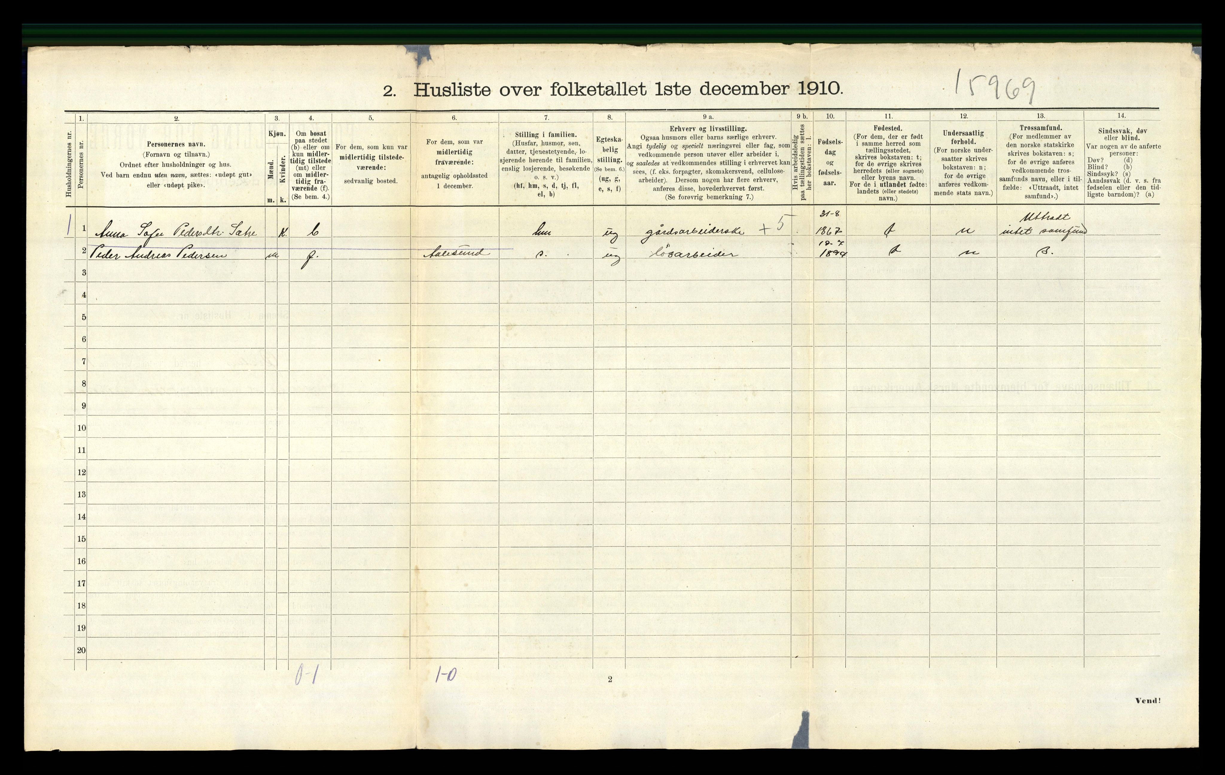 RA, 1910 census for Ørsta, 1910, p. 133