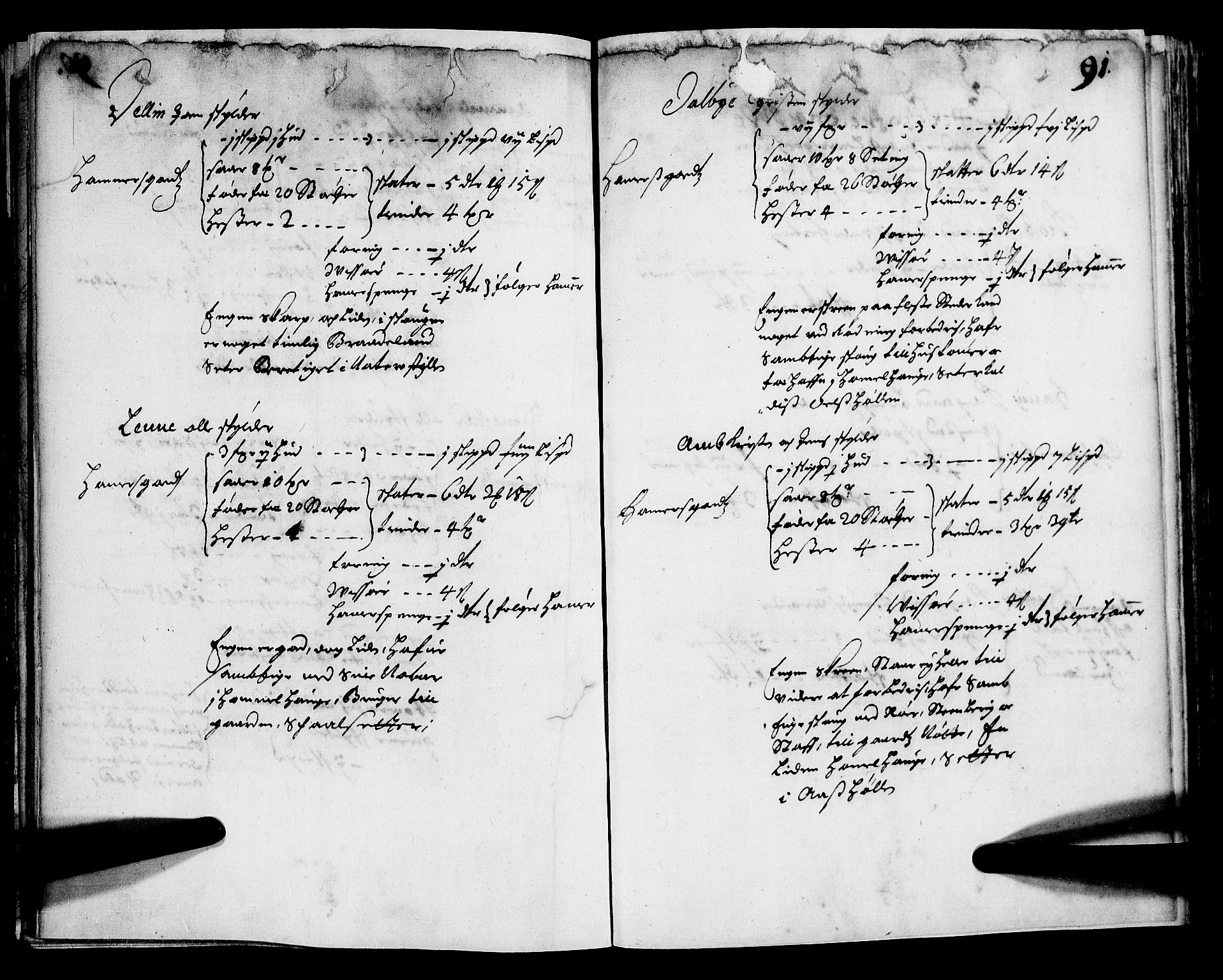 Rentekammeret inntil 1814, Realistisk ordnet avdeling, AV/RA-EA-4070/N/Nb/Nba/L0012: Hedmark fogderi, 1. del, 1669, p. 90b-91a