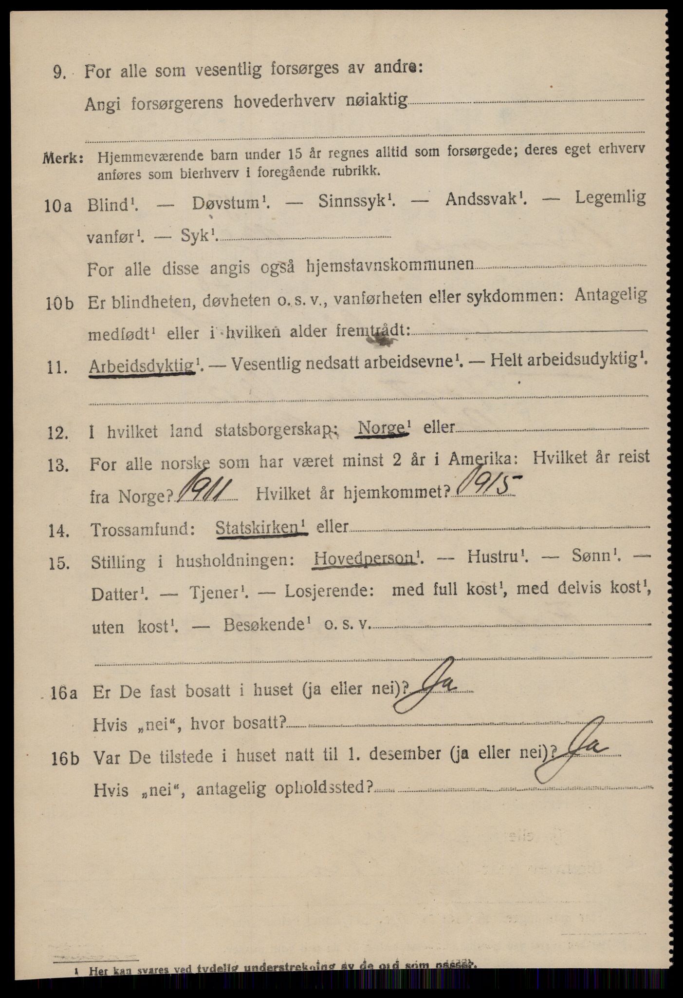 SAT, 1920 census for Bremsnes, 1920, p. 9310