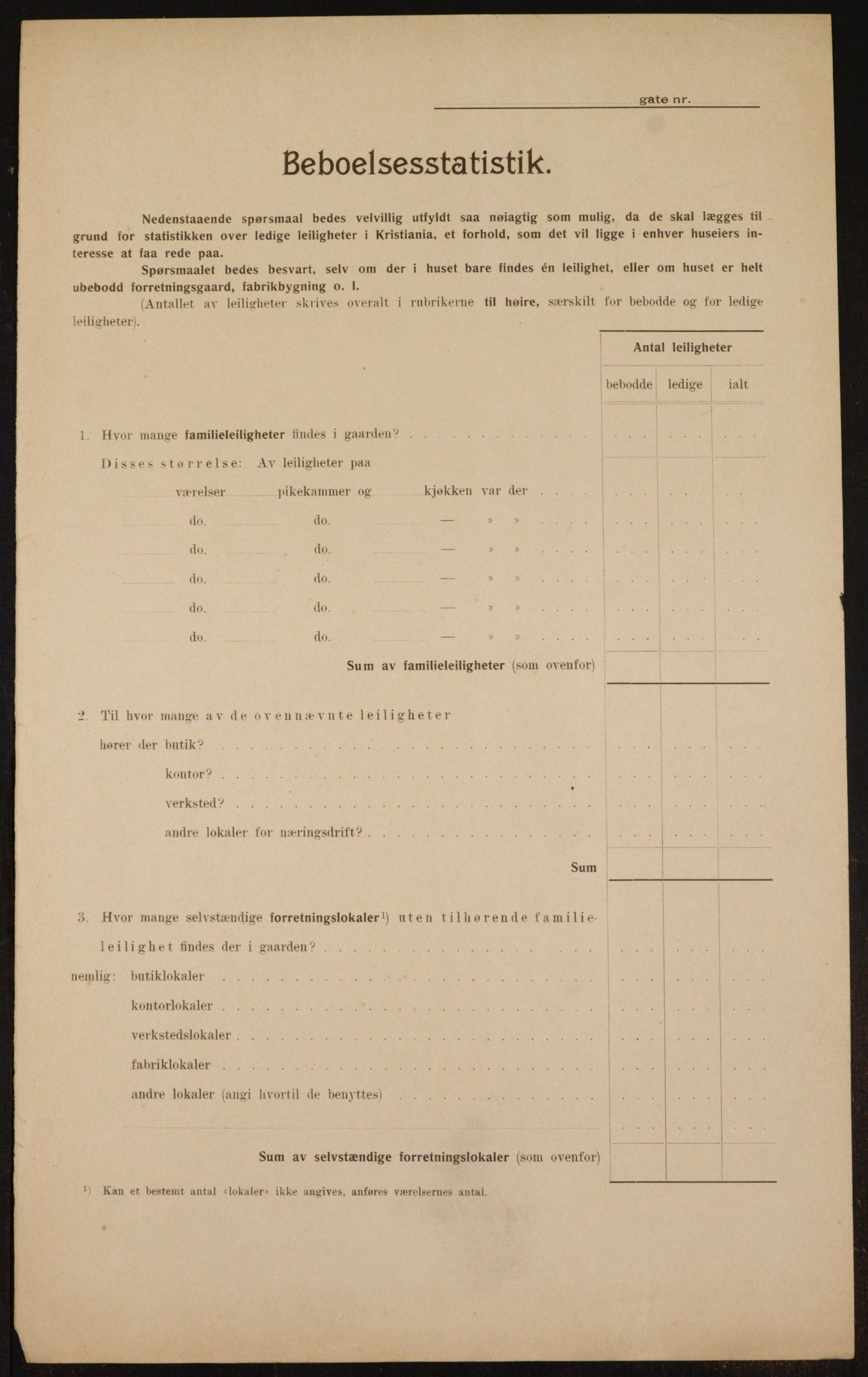 OBA, Municipal Census 1910 for Kristiania, 1910, p. 71579