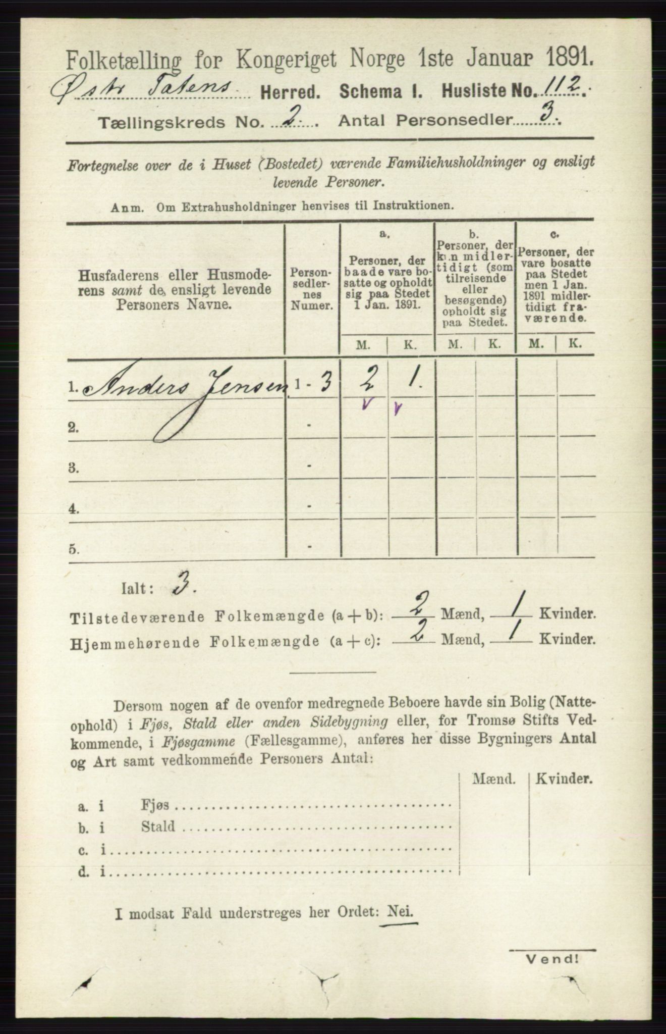 RA, 1891 census for 0528 Østre Toten, 1891, p. 790