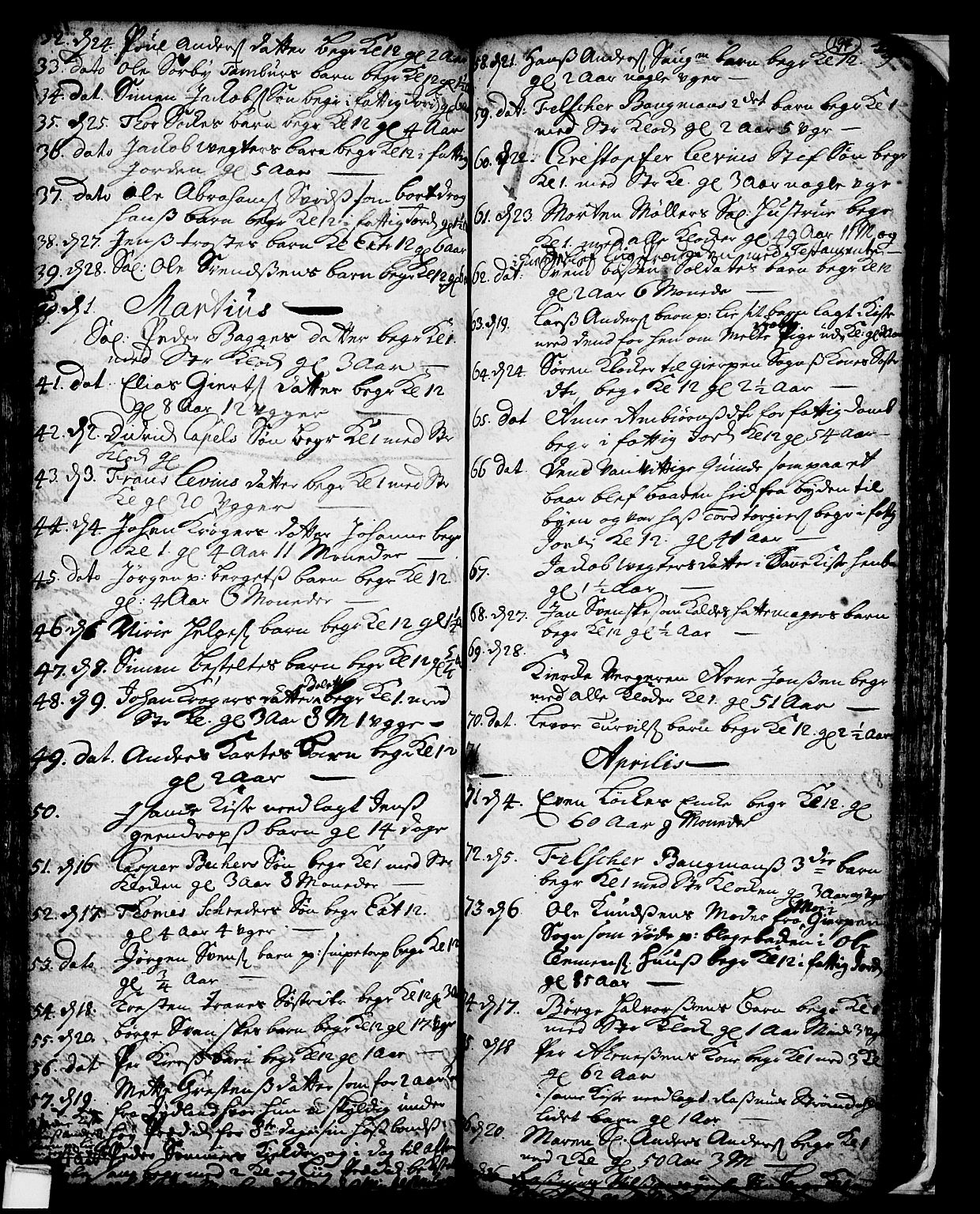 Skien kirkebøker, SAKO/A-302/F/Fa/L0002: Parish register (official) no. 2, 1716-1757, p. 194