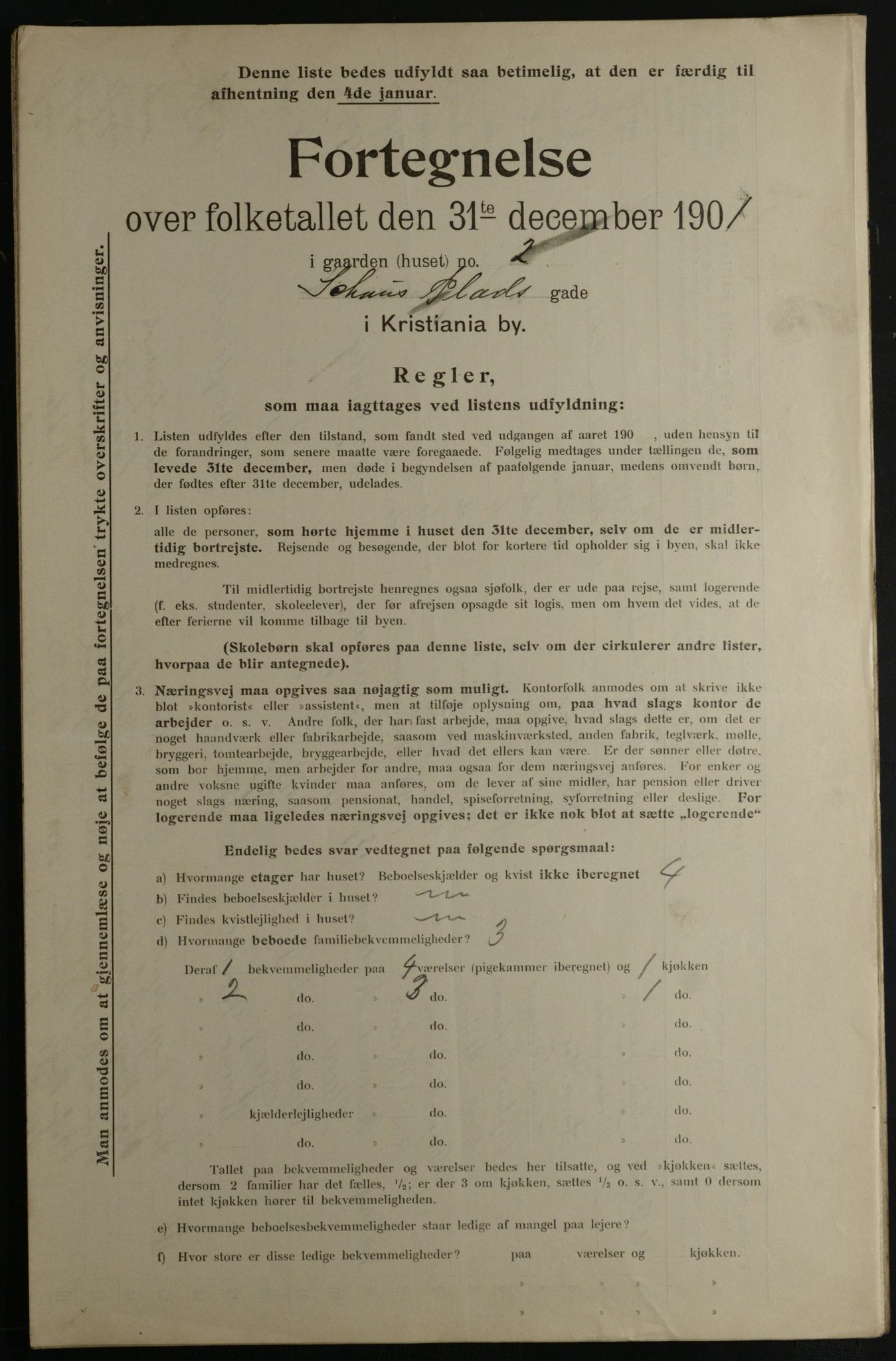 OBA, Municipal Census 1901 for Kristiania, 1901, p. 13997