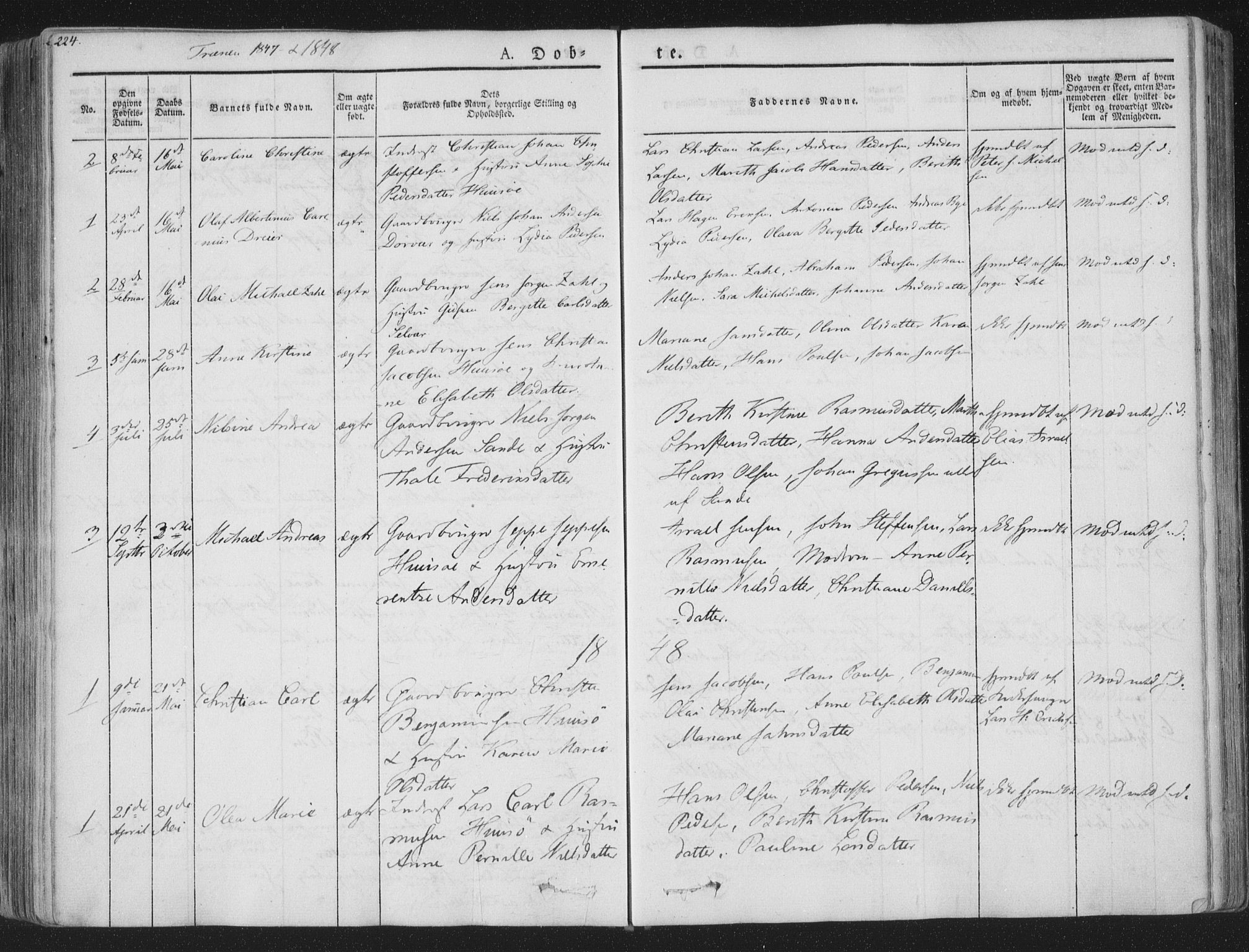 Ministerialprotokoller, klokkerbøker og fødselsregistre - Nordland, AV/SAT-A-1459/839/L0565: Parish register (official) no. 839A02, 1825-1862, p. 224