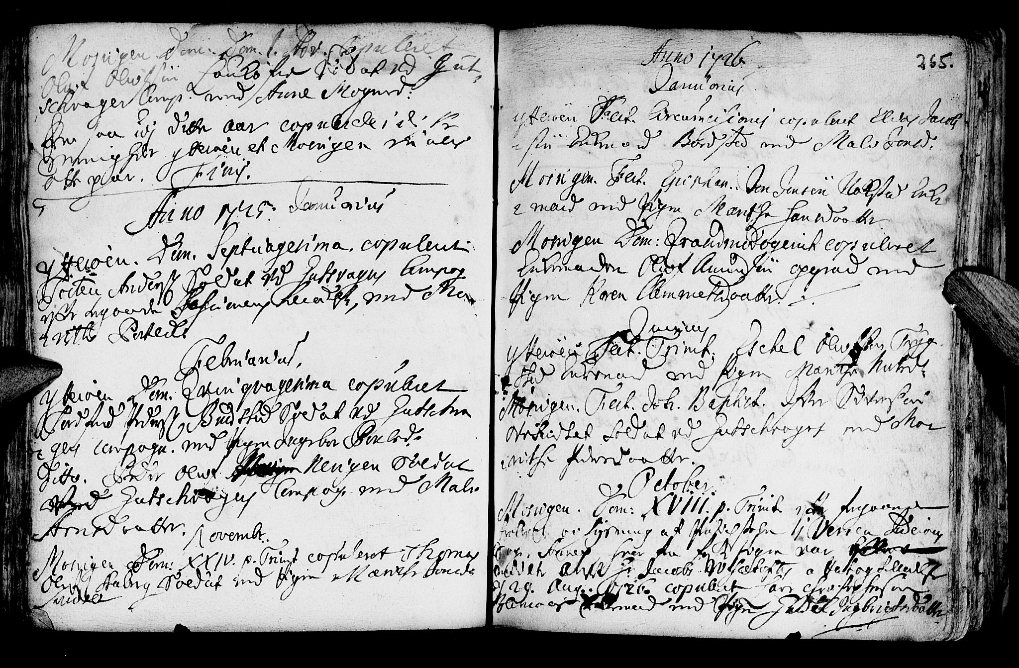 Ministerialprotokoller, klokkerbøker og fødselsregistre - Nord-Trøndelag, SAT/A-1458/722/L0215: Parish register (official) no. 722A02, 1718-1755, p. 265