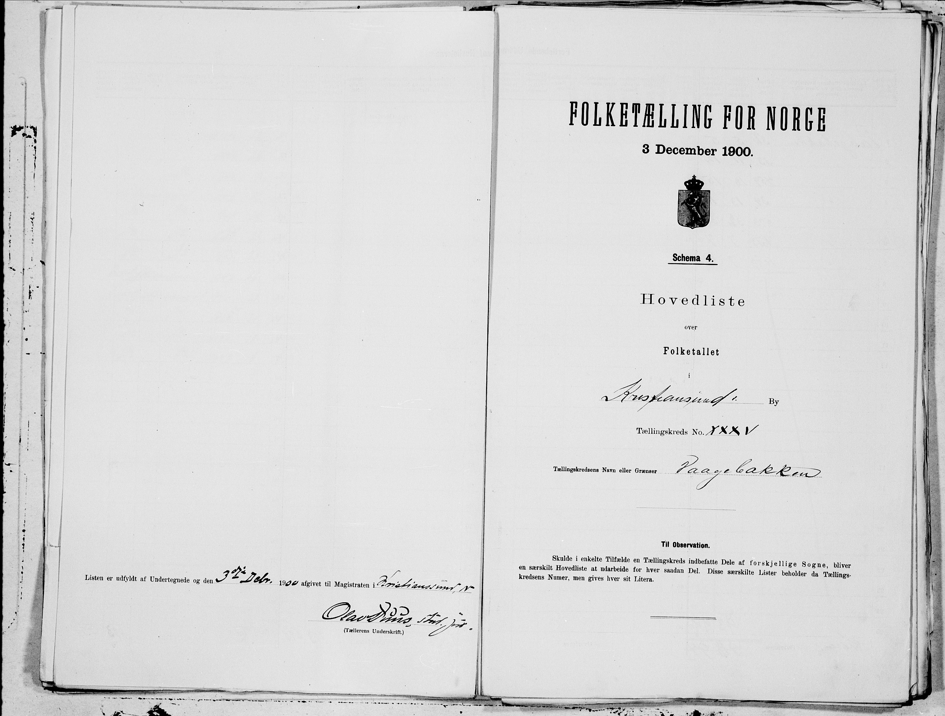 SAT, 1900 census for Kristiansund, 1900, p. 70