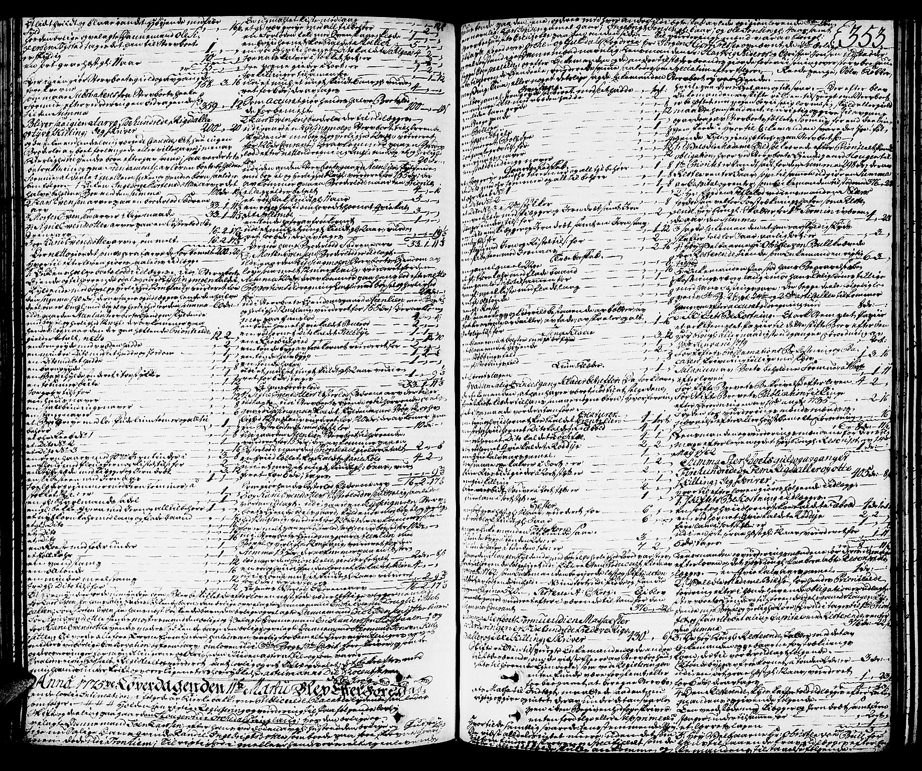Orkdal sorenskriveri, SAT/A-4169/1/3/3Aa/L0007: Skifteprotokoller, 1767-1782, p. 352b-353a
