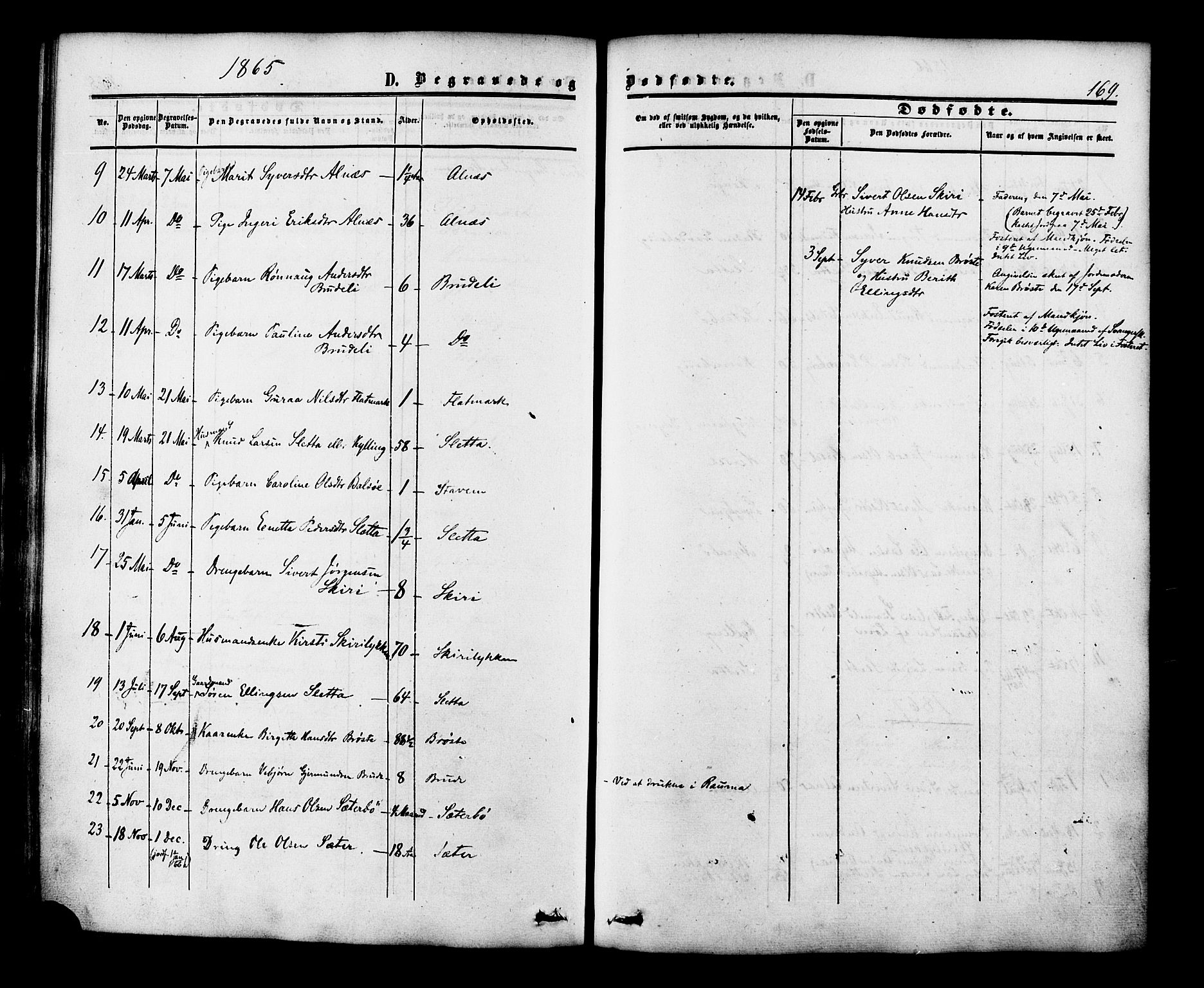 Ministerialprotokoller, klokkerbøker og fødselsregistre - Møre og Romsdal, SAT/A-1454/546/L0594: Parish register (official) no. 546A02, 1854-1882, p. 169