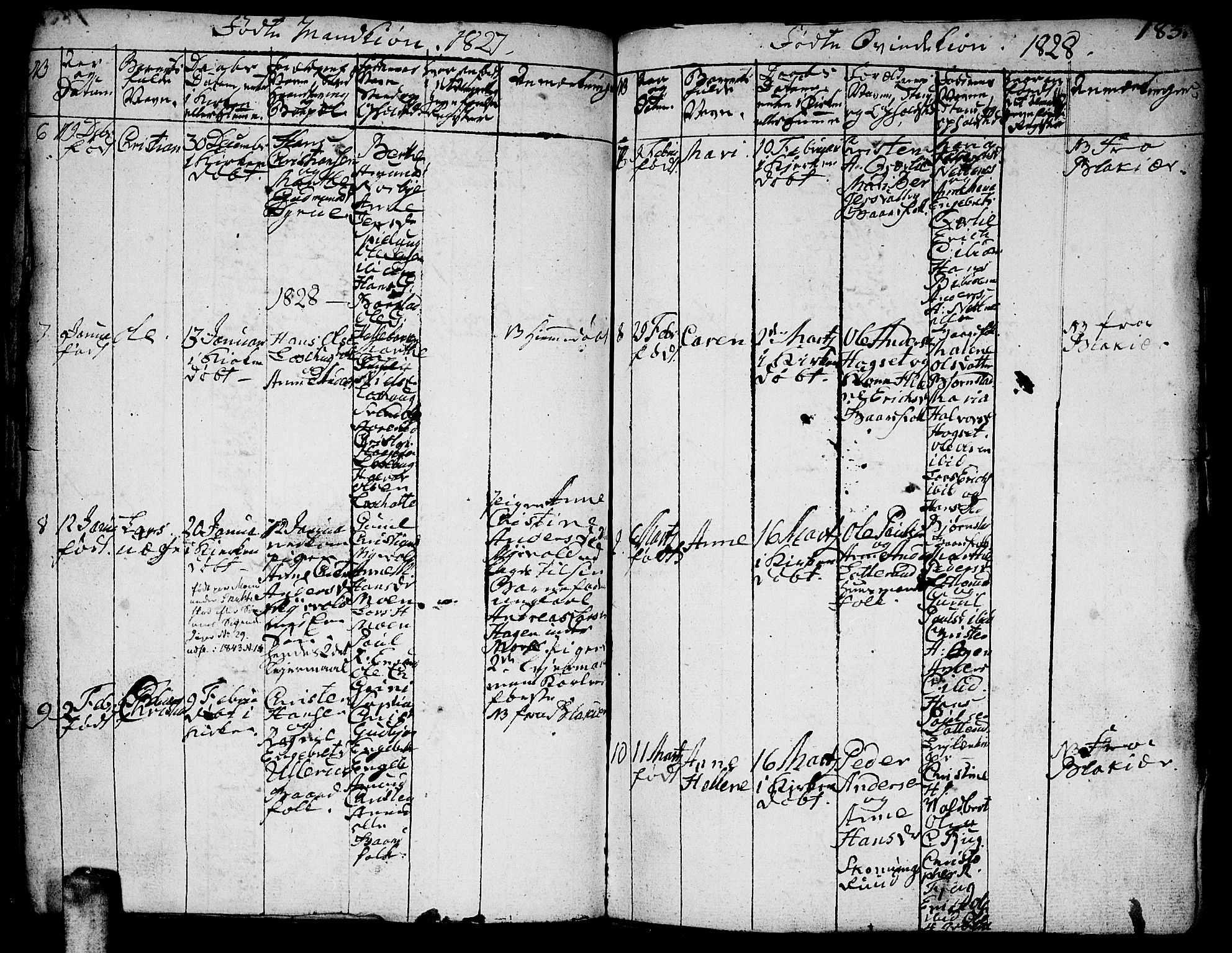 Aurskog prestekontor Kirkebøker, SAO/A-10304a/F/Fa/L0005: Parish register (official) no. I 5, 1814-1829, p. 183