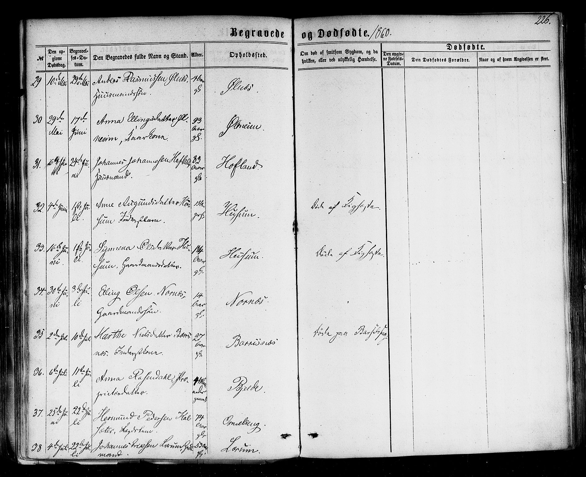 Sogndal sokneprestembete, AV/SAB-A-81301/H/Haa/Haaa/L0013: Parish register (official) no. A 13, 1859-1877, p. 226