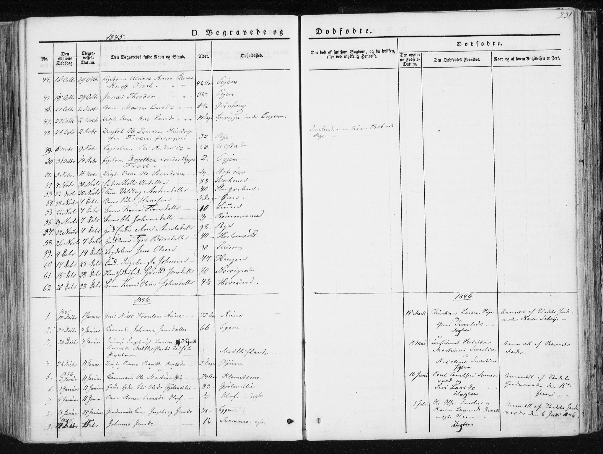 Ministerialprotokoller, klokkerbøker og fødselsregistre - Sør-Trøndelag, SAT/A-1456/668/L0805: Parish register (official) no. 668A05, 1840-1853, p. 231