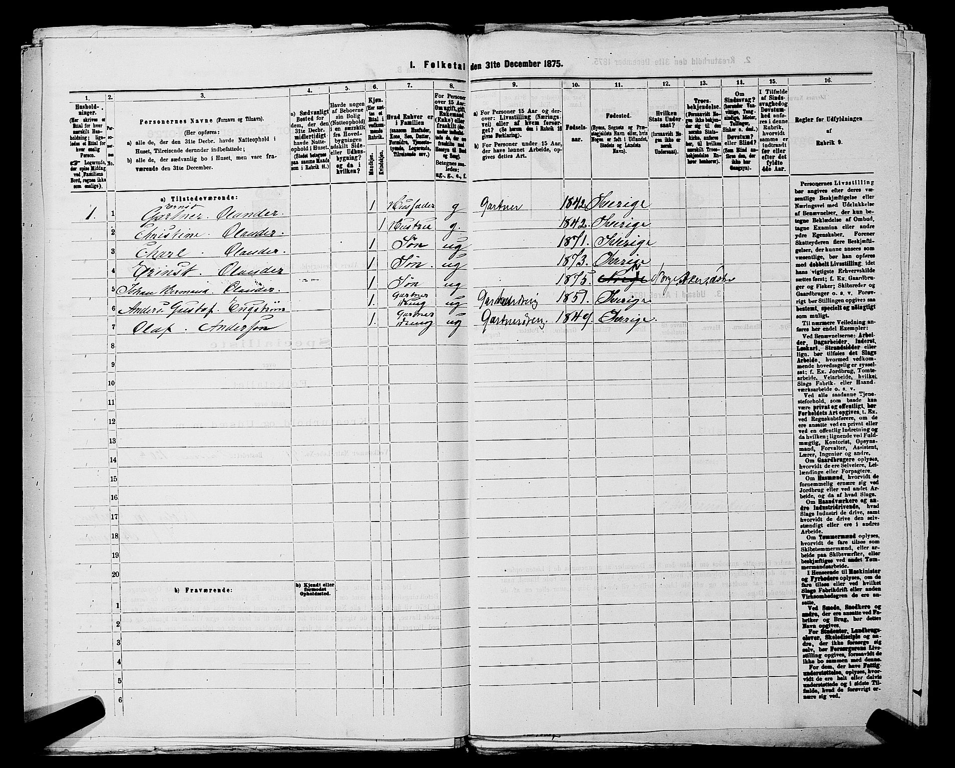 RA, 1875 census for 0218bP Østre Aker, 1875, p. 222